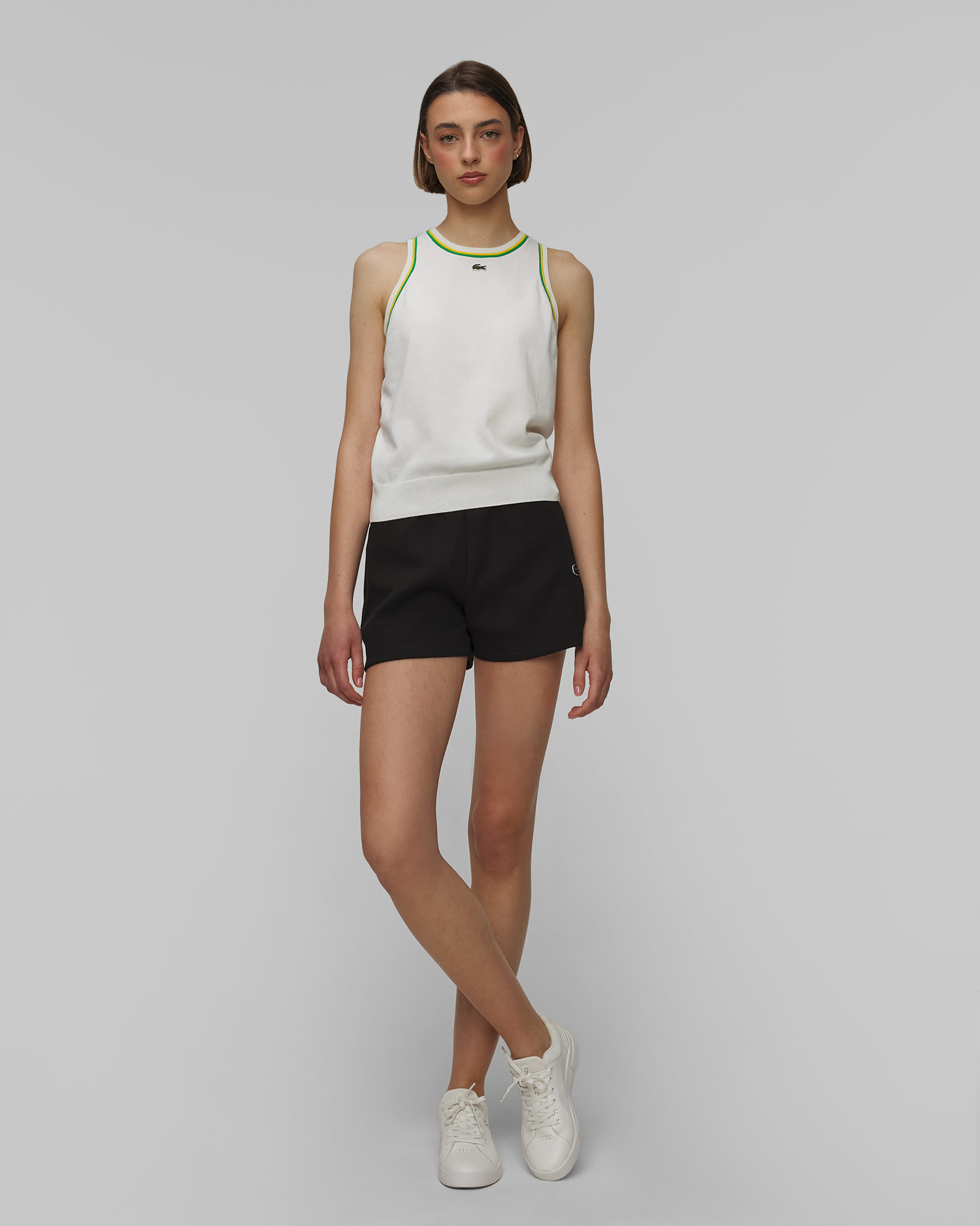 Shorts neri da donna Lacoste
