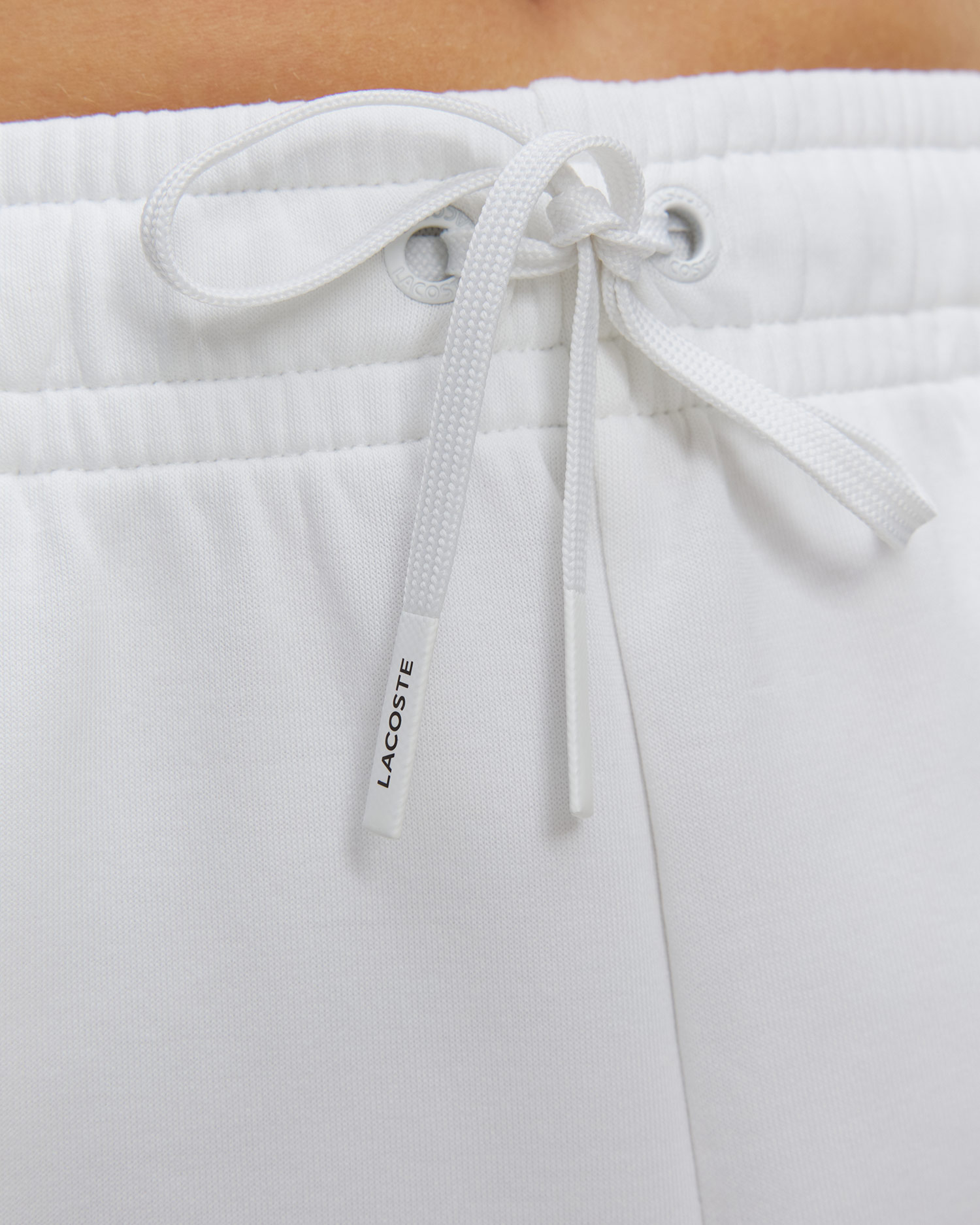 Dámské šortky Lacoste Double Face Jersey v bílé barvě