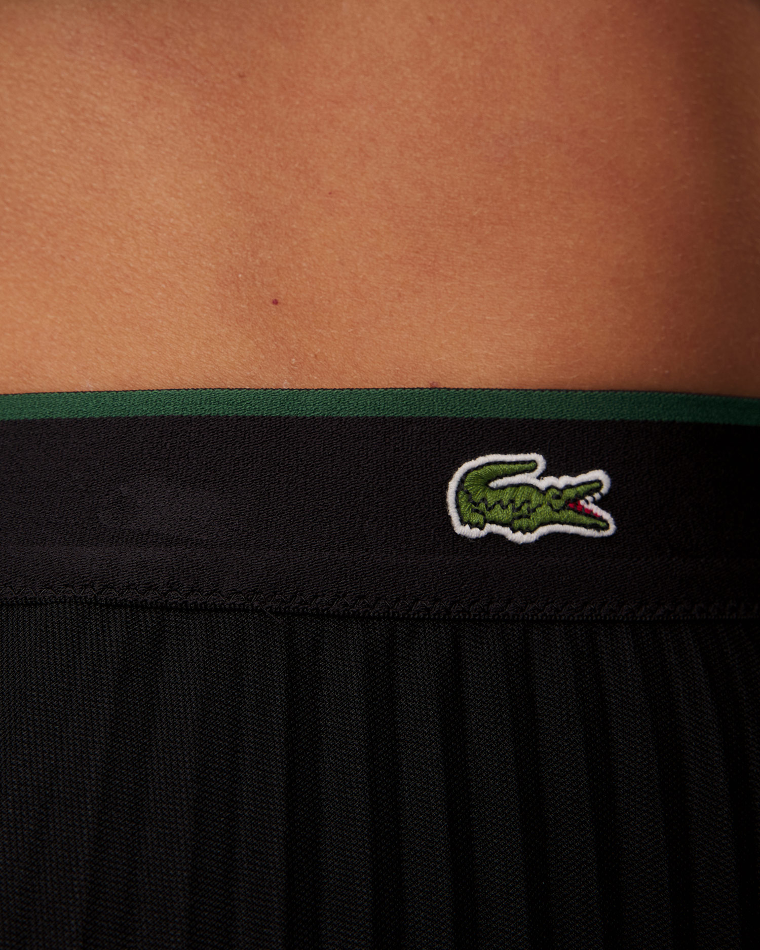 Czarna spódniczka plisowana damska Lacoste JF2701