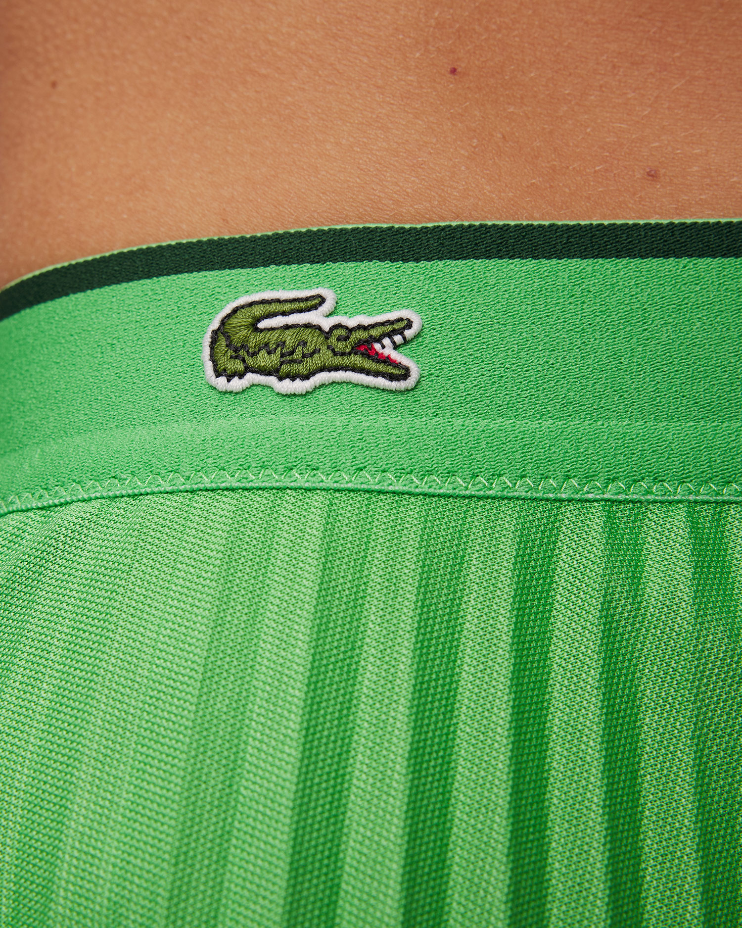 Zielona spódniczka plisowana damska Lacoste JF2701