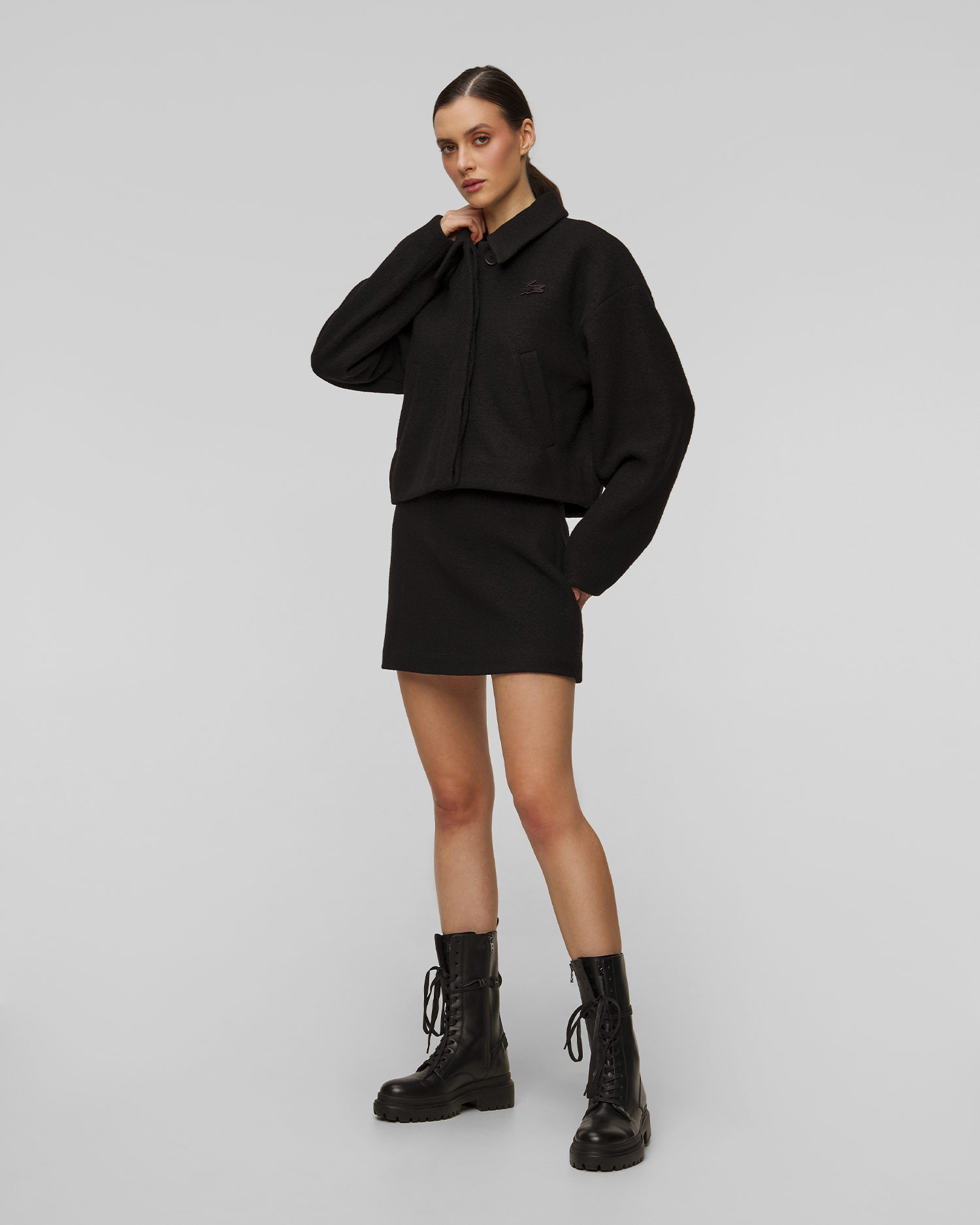 Spódniczka wełniana damska Lacoste JF6294