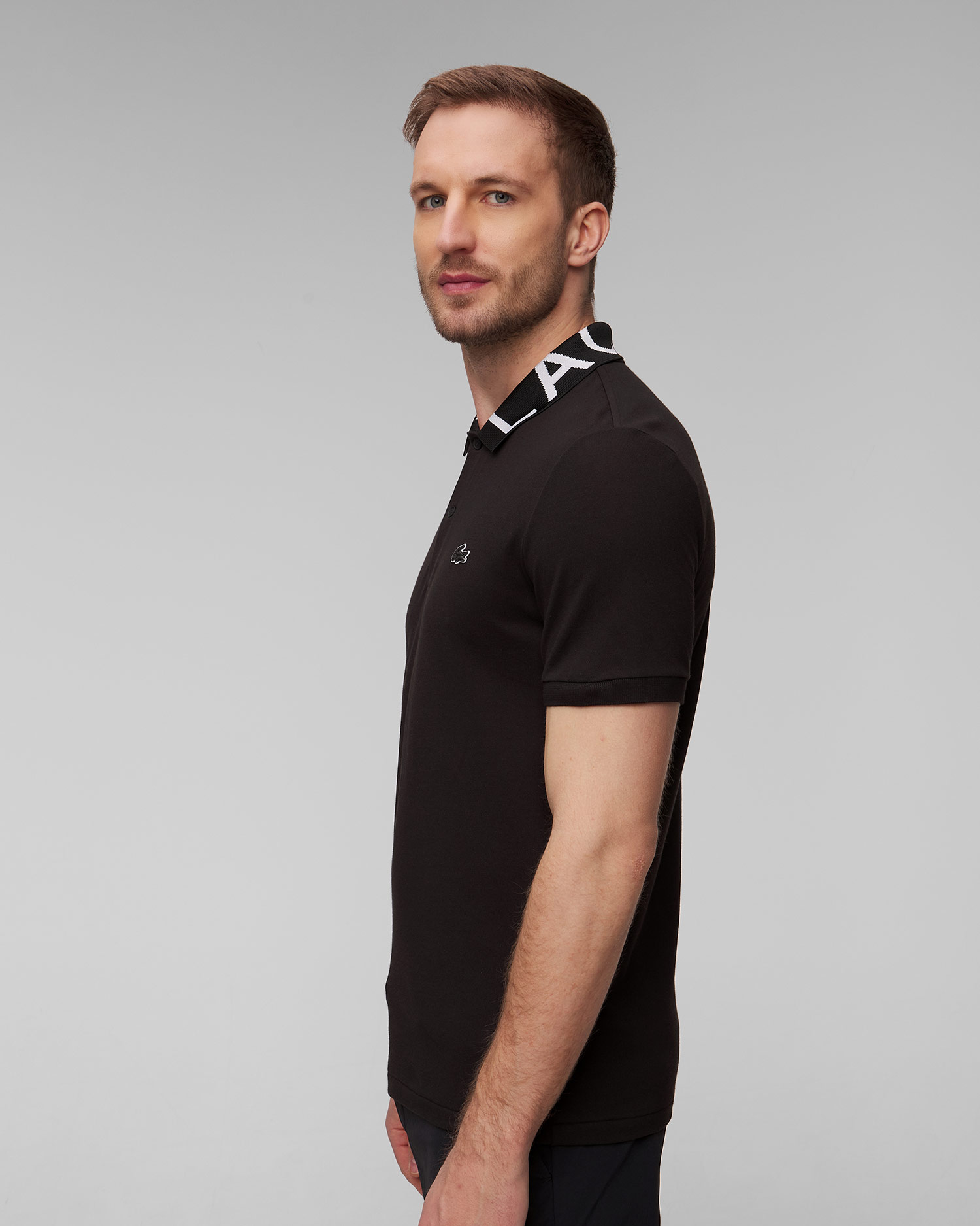 Men’s black polo Lacoste PH7495
