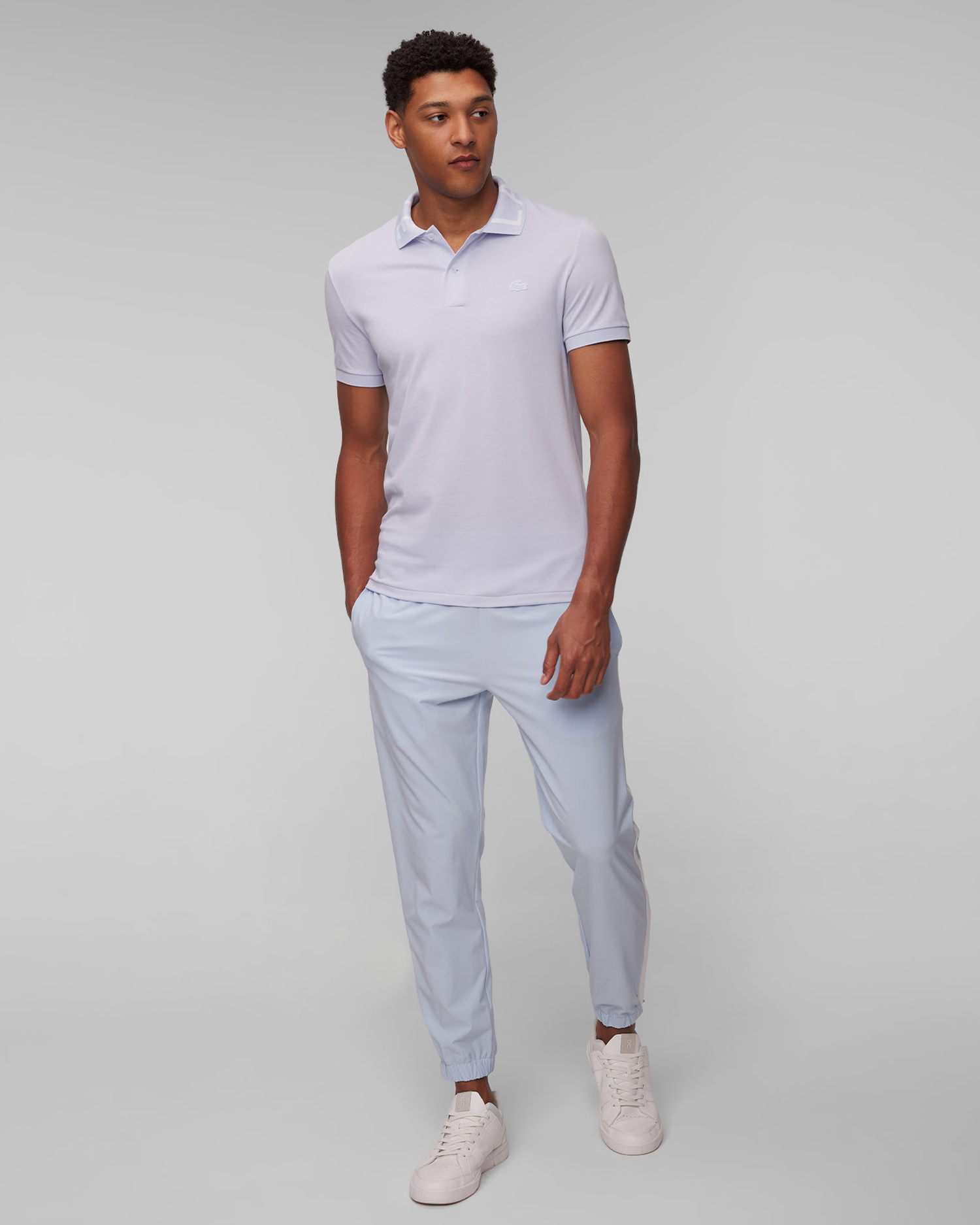 Men's light blue polo Lacoste PH7495