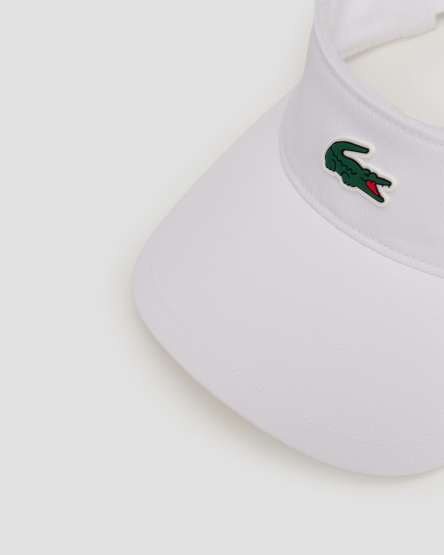 Women's white visor Lacoste