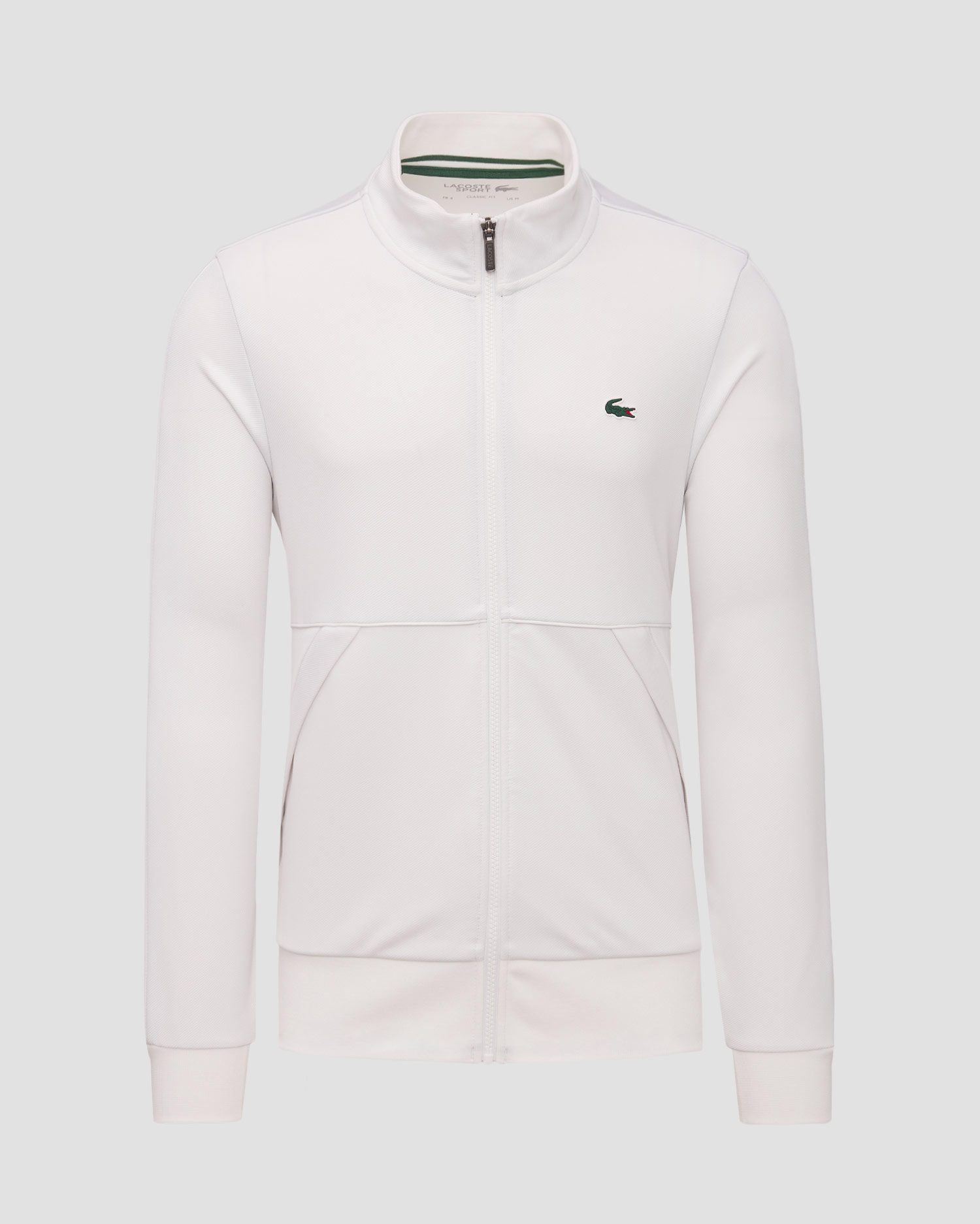 Felpa bianca sportiva da uomo Lacoste SH3444