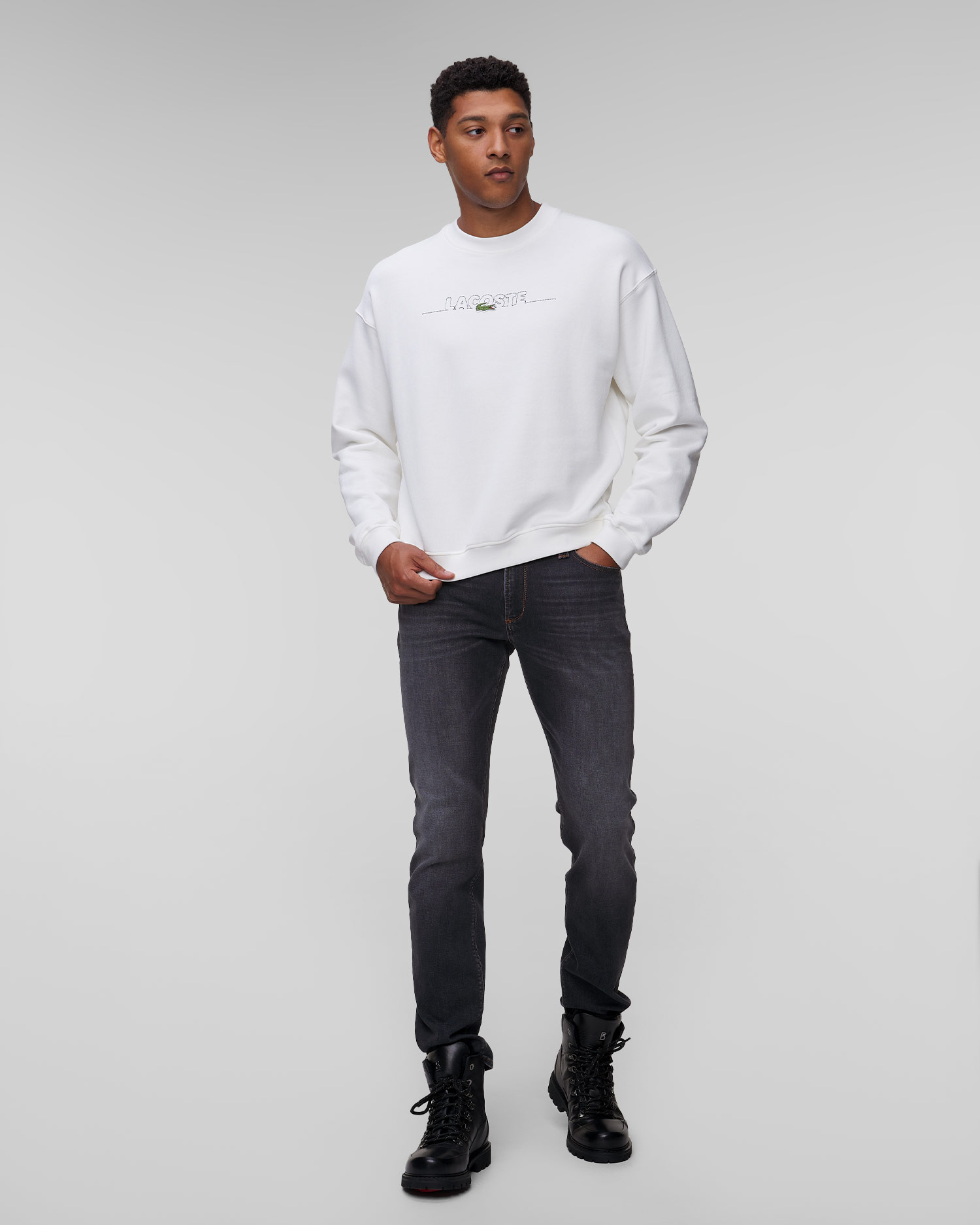 Men's white sweatshirt Lacoste SH3878