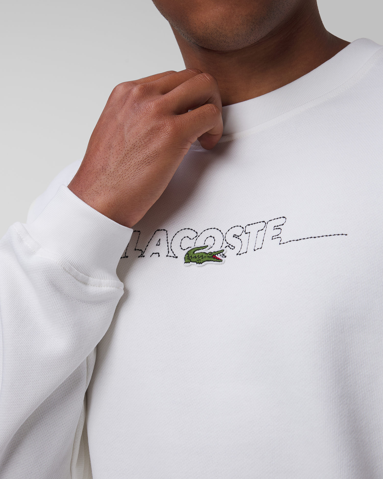 Men's white sweatshirt Lacoste SH3878