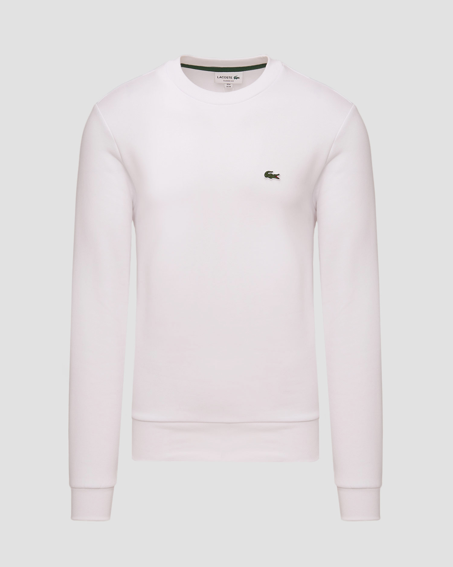 Felpa bianca da uomo Lacoste SH9608