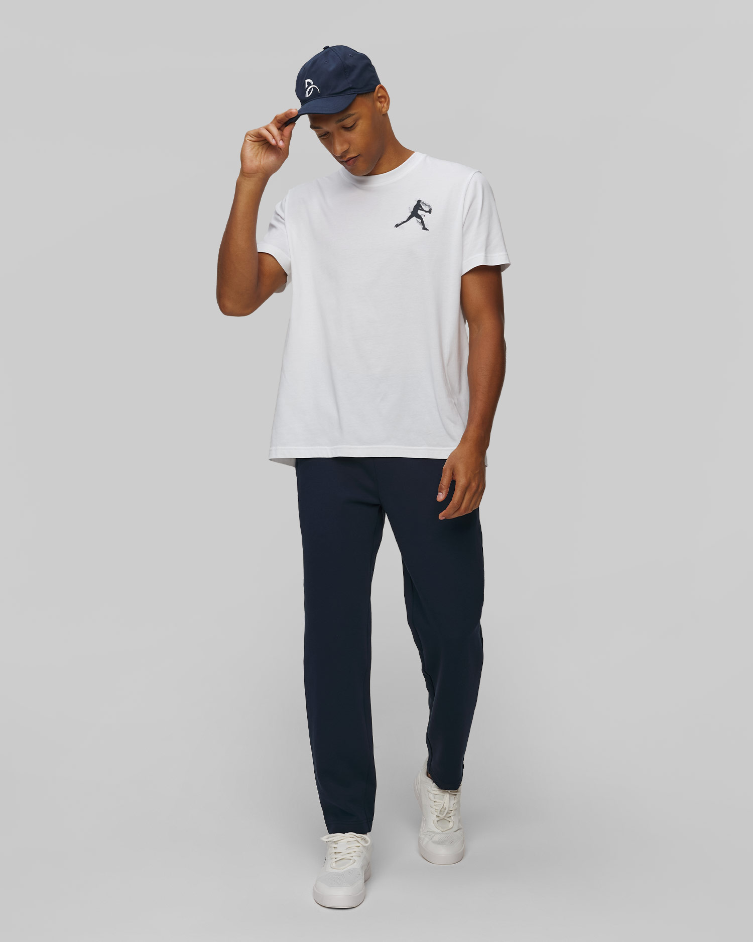 T-shirt blanc pour hommes Lacoste x Novak Djokovic