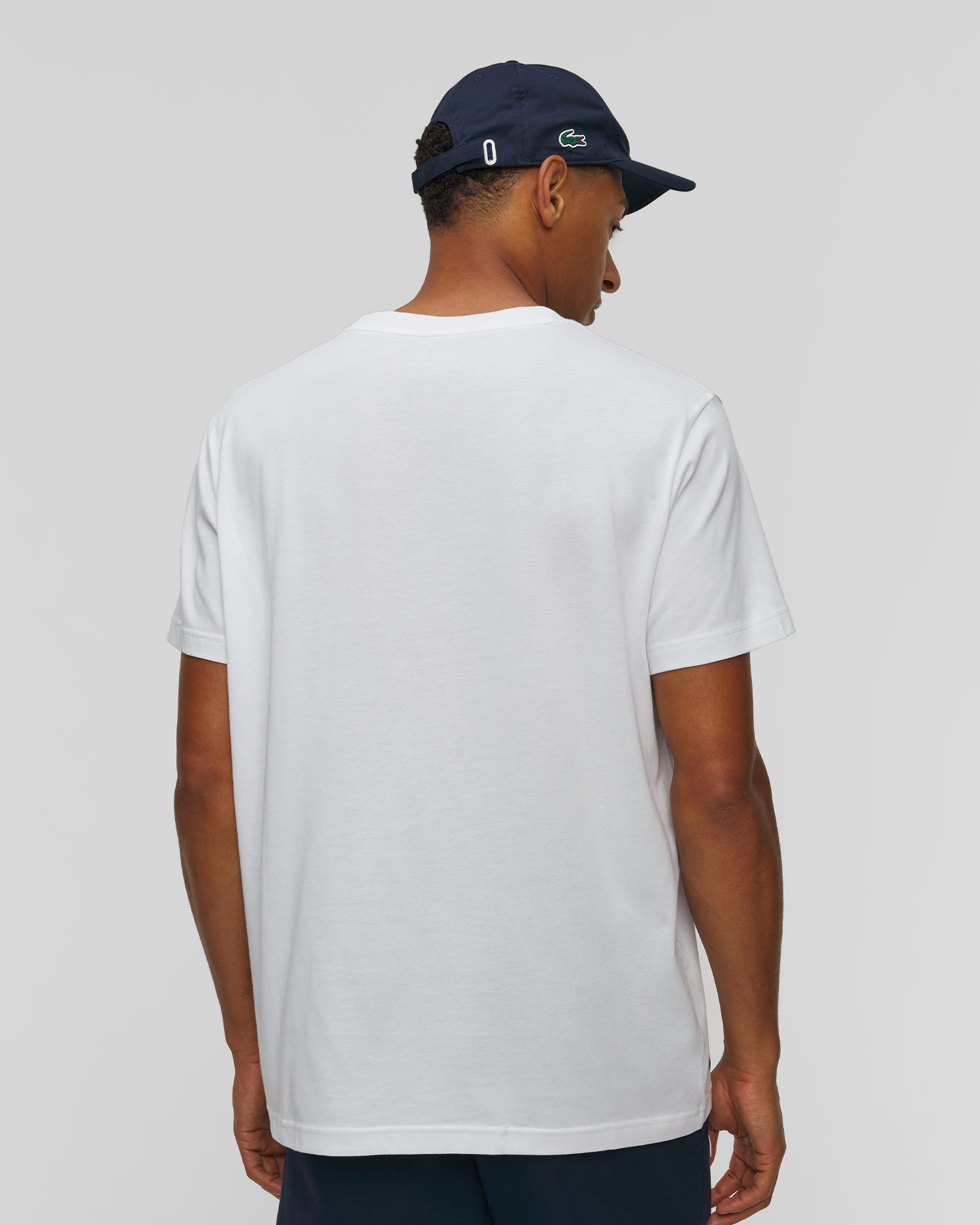 Bílé pánské tričko Lacoste x Novak Djokovic