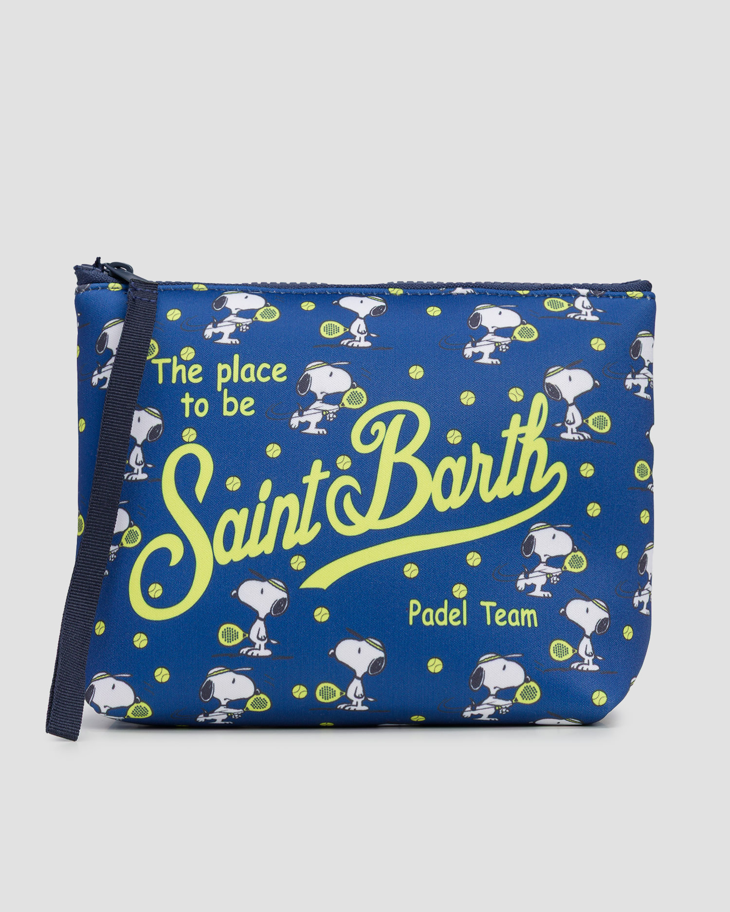 Navy blue neoprene cosmetic bag MC2 Saint Barth Aline