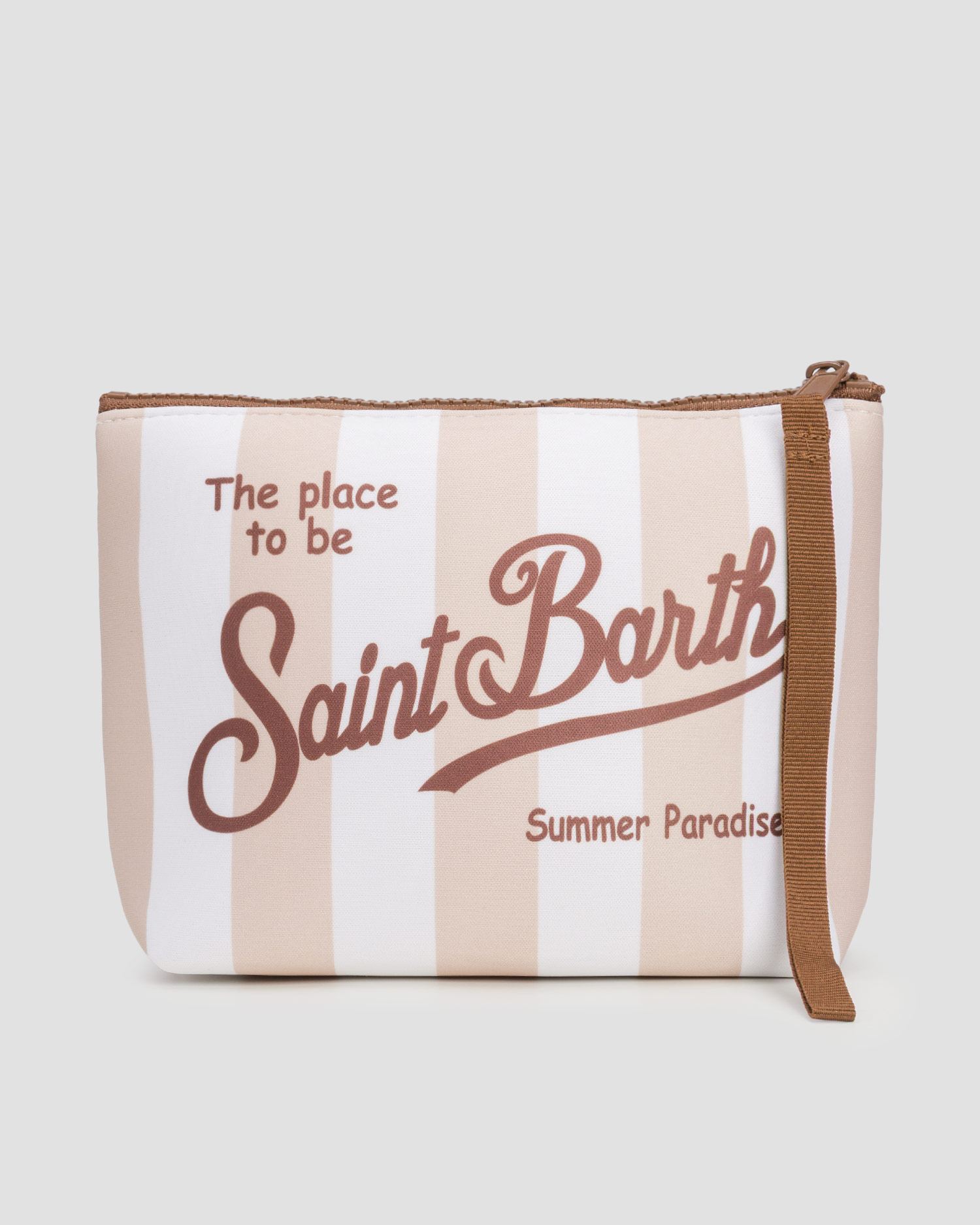 Geantă pentru cosmetice pentru femei MC2 Saint Barth Aline, Culoare/Model: Beżowy,Print