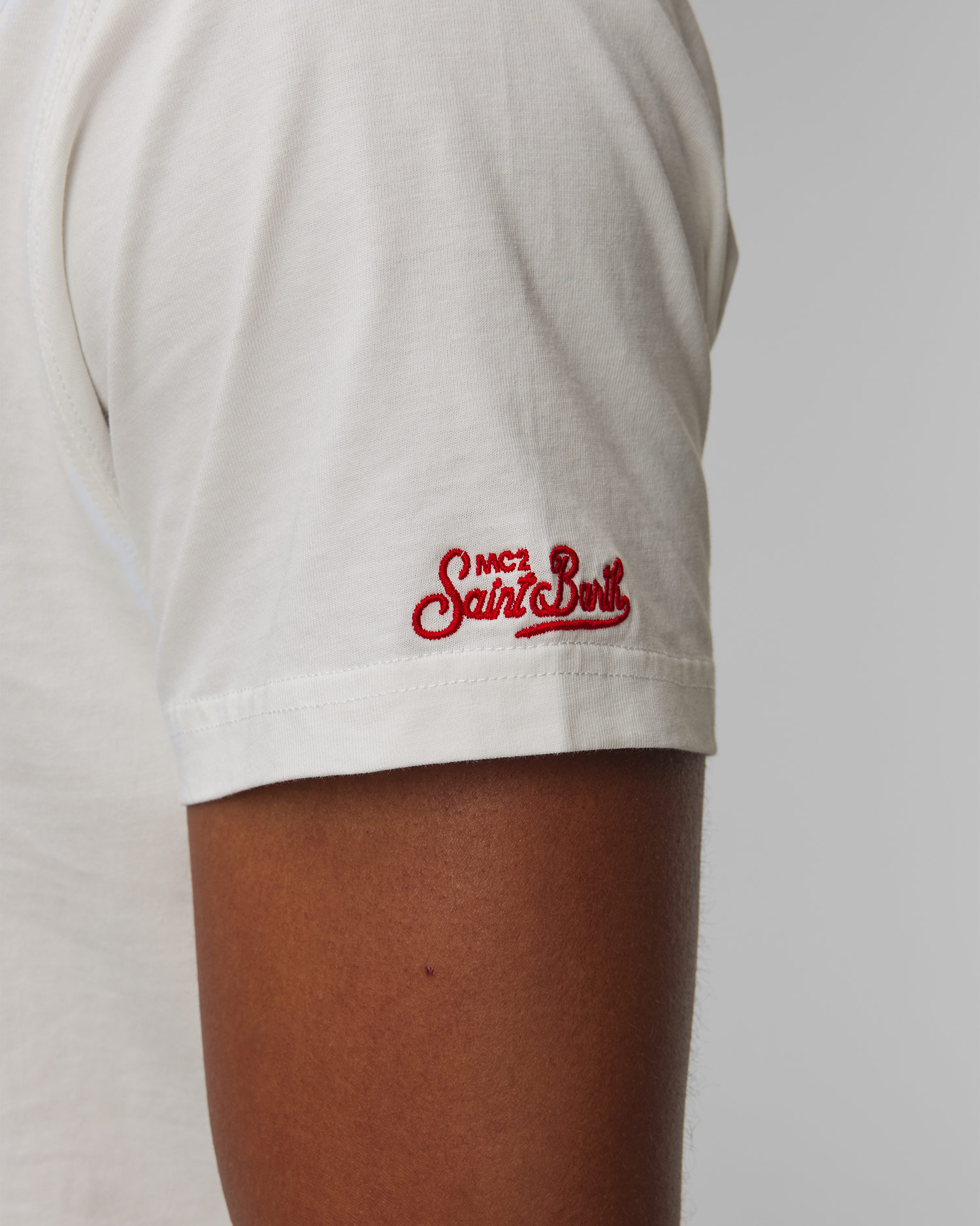 Men's white T-shirt MC2 Saint Barth Austin