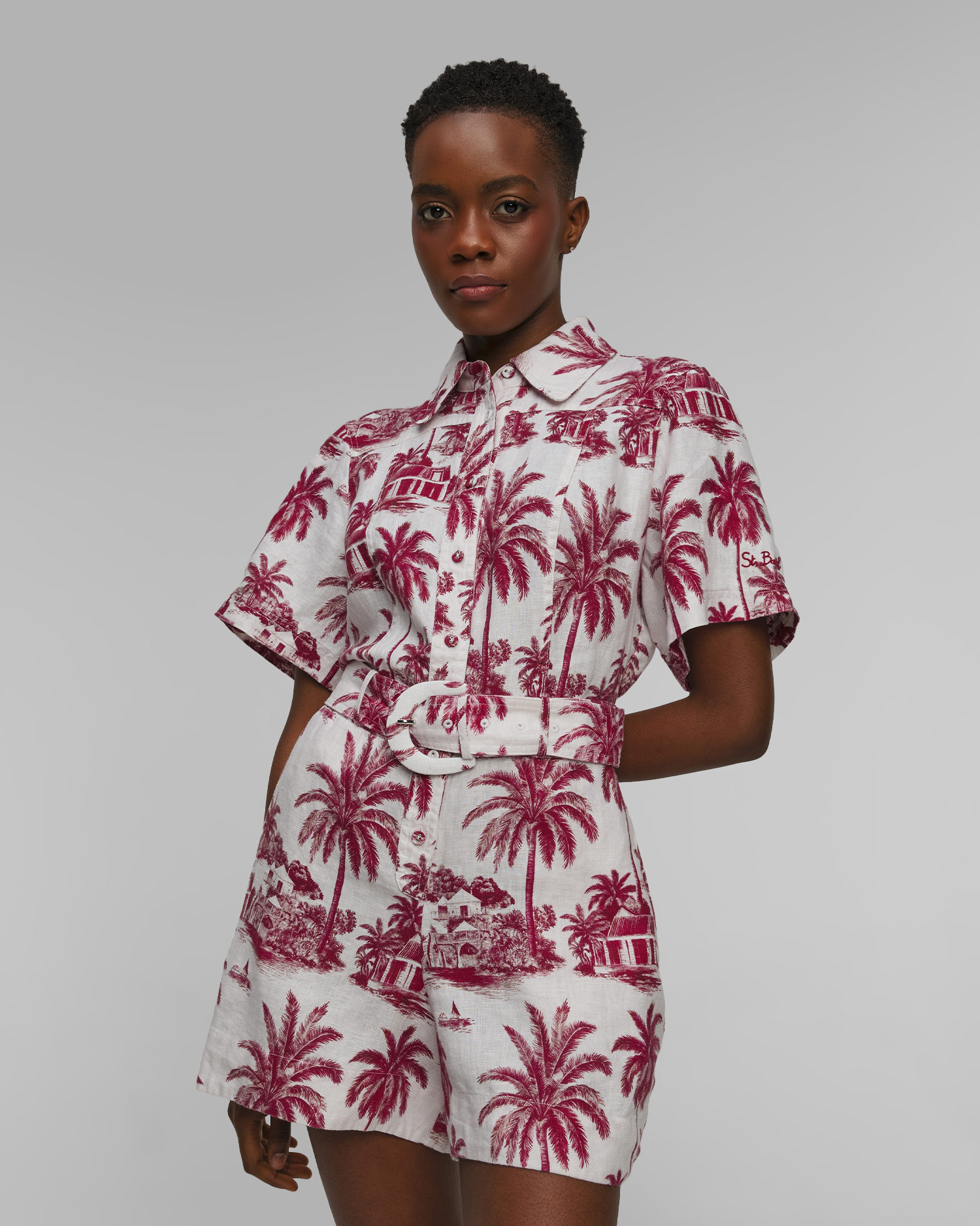 Women's linen jumpsuit MC2 Saint Barth Carola