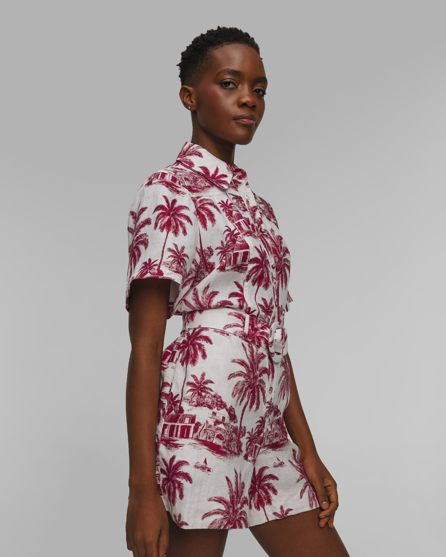 Women's linen jumpsuit MC2 Saint Barth Carola