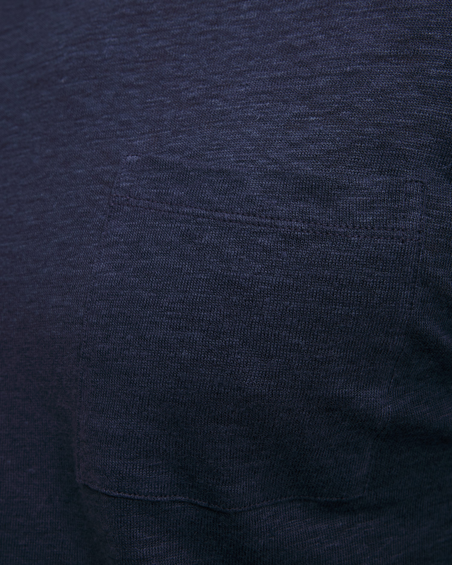 T-shirt en lin bleu marine pour hommes MC2 Saint Barth