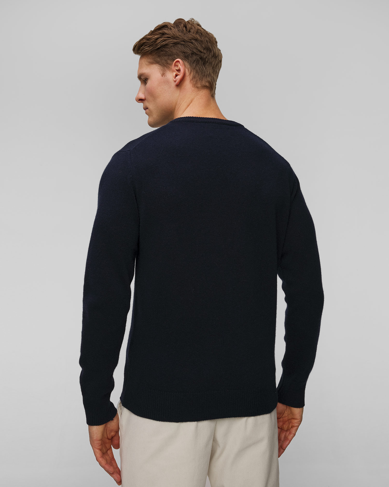Pull en laine bleu marine pour hommes MC2 Saint Barth Heron