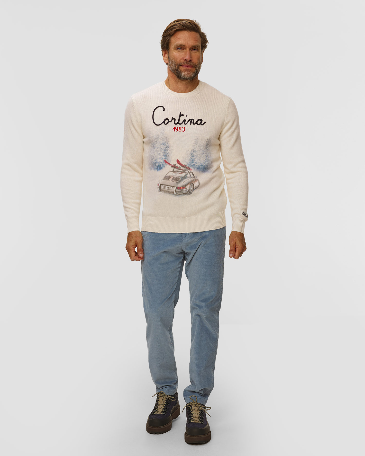 Sweter męski MC2 Saint Barth Heron Print