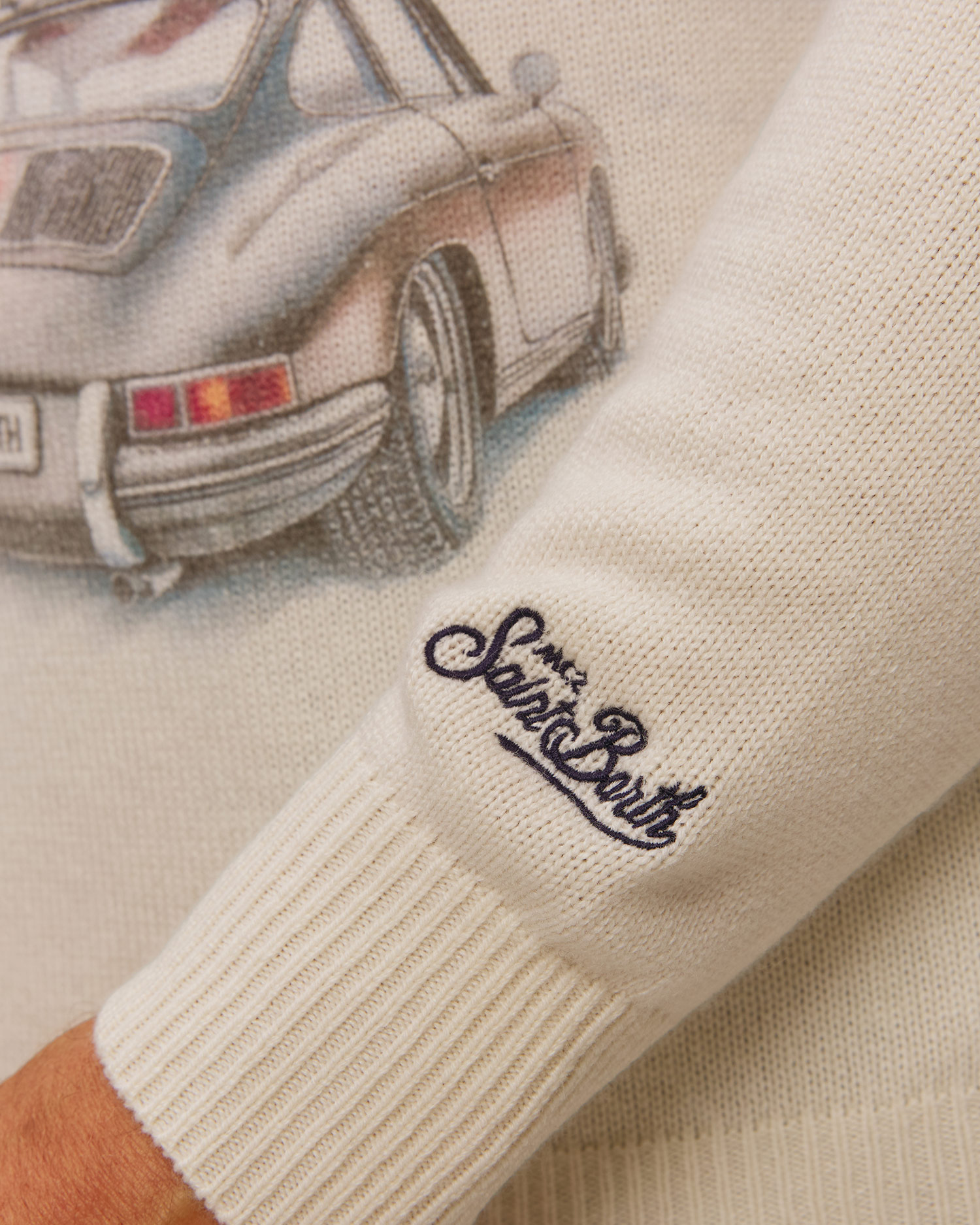 Sweter męski MC2 Saint Barth Heron Print