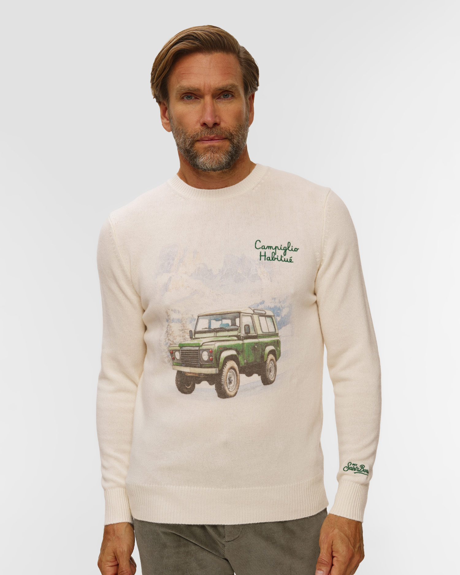 Sweter męski MC2 Saint Barth Heron Print