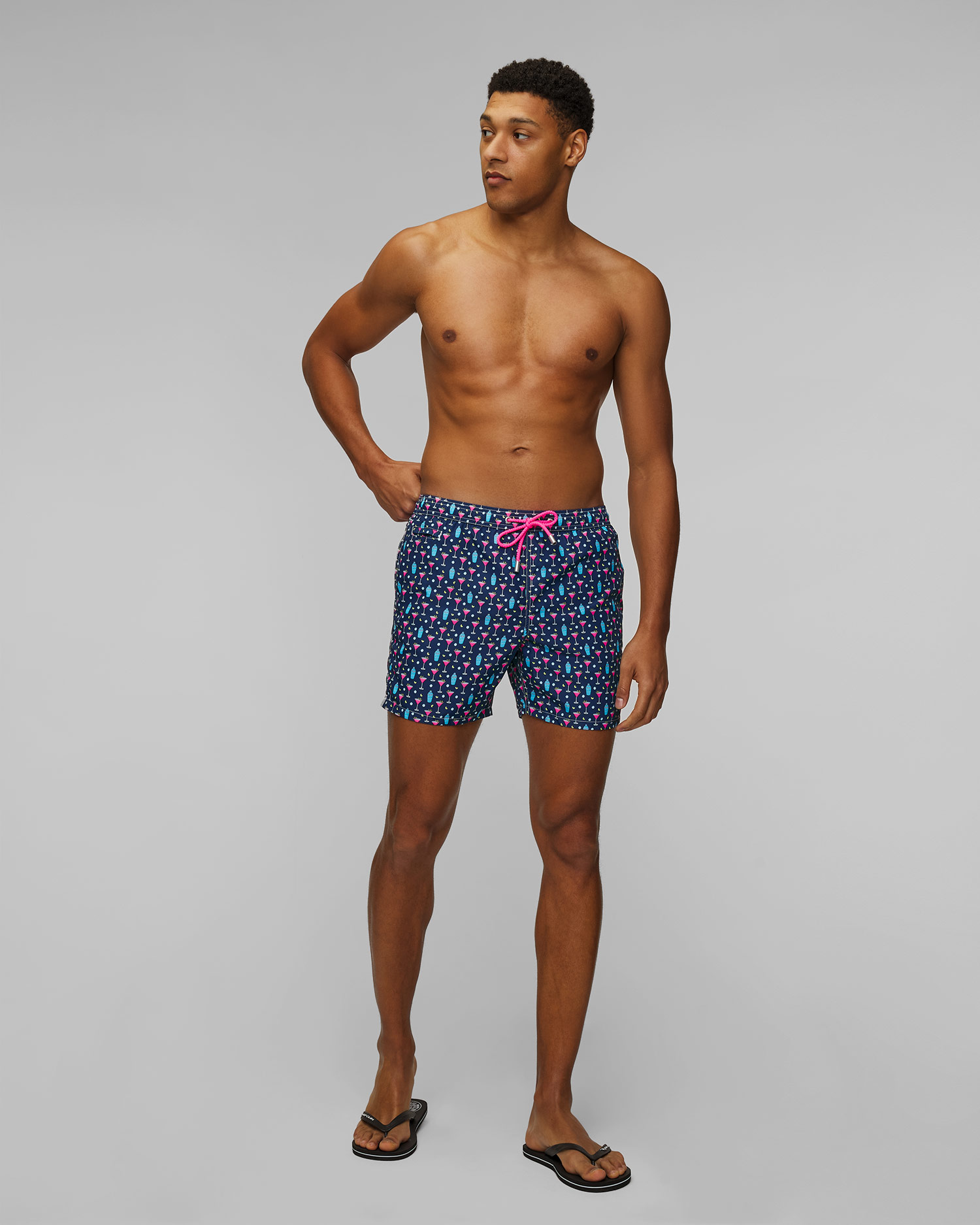 MC2 Saint Barth Lighting Micro Fantasy Badeshorts für Herren in Marineblau