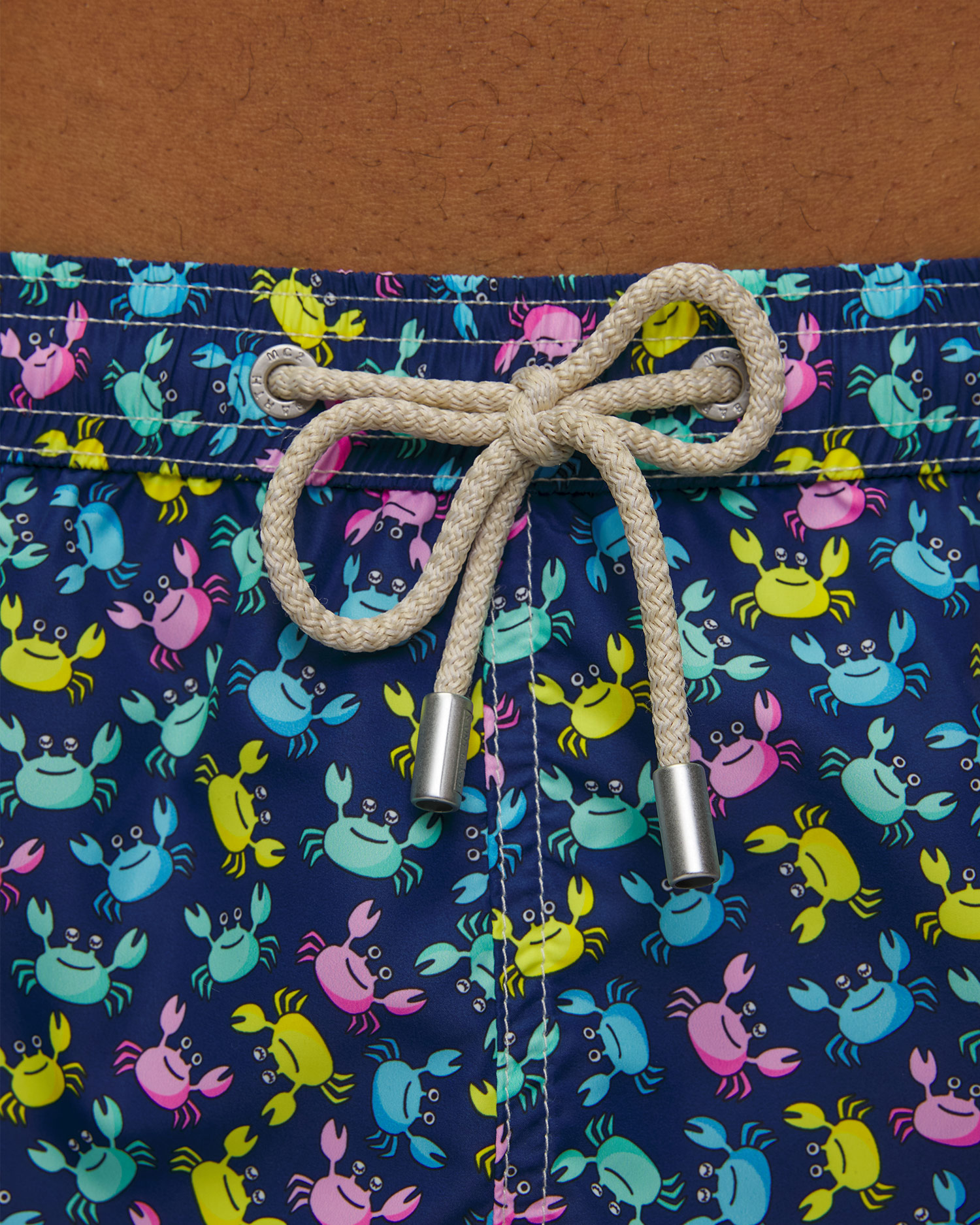 Short de bain bleu marine pour hommes MC2 Saint Barth Lighting Micro Fantasy