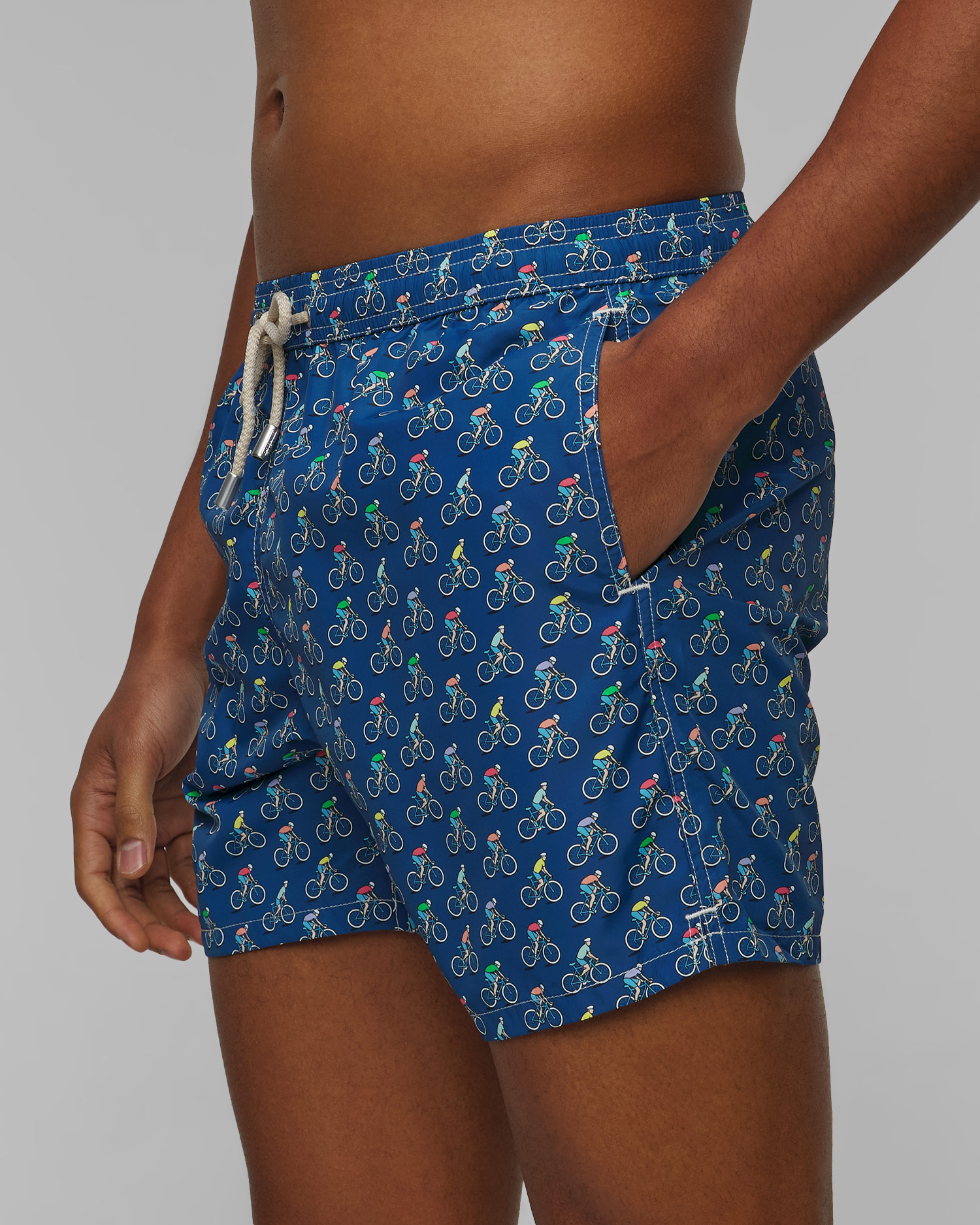 Costume de baie bleumarin pentru bărbați MC2 Saint Barth Lighting Micro Fantasy