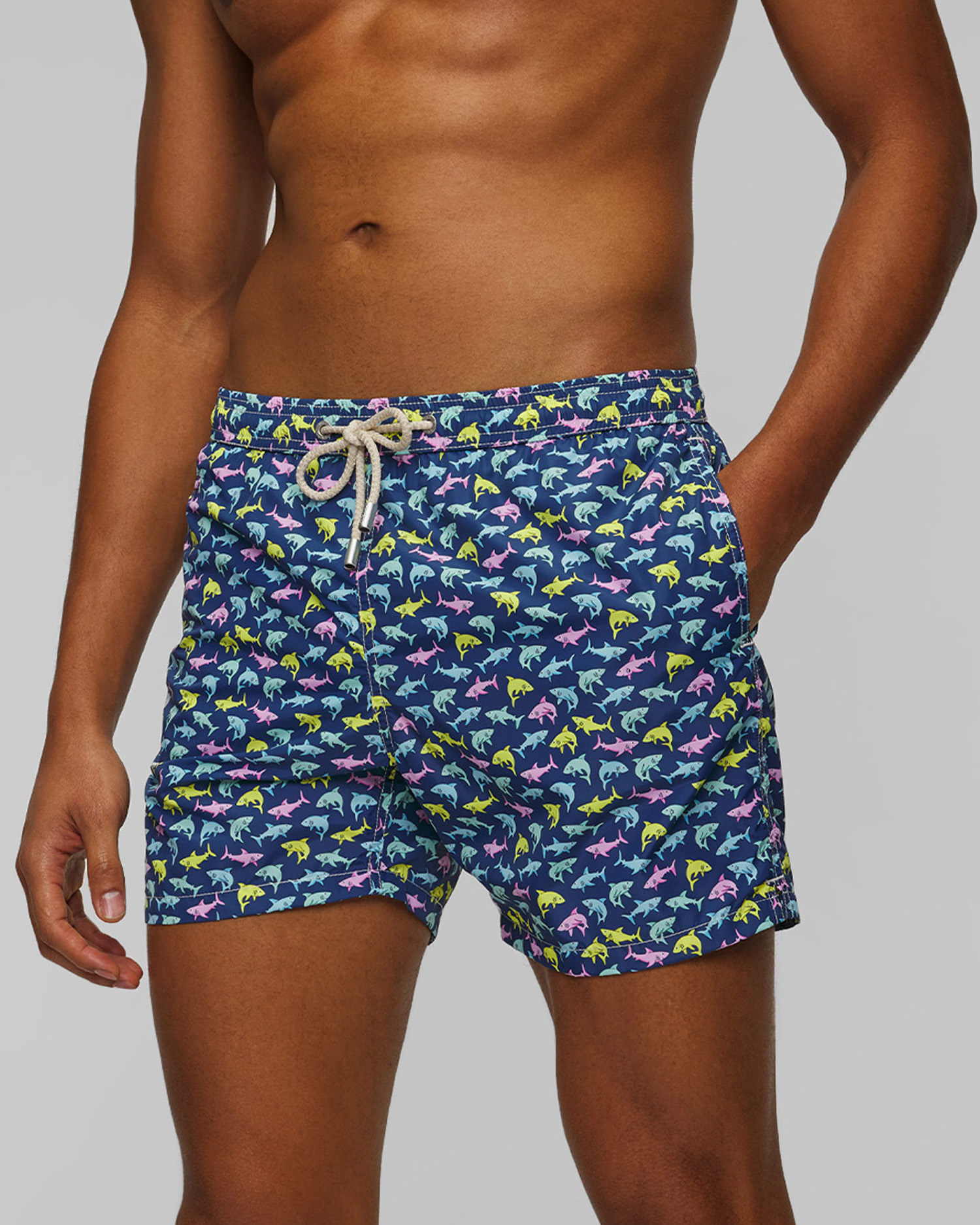 MC2 Saint Barth Lighting Micro Fantasy Badeshorts für Herren in Marineblau