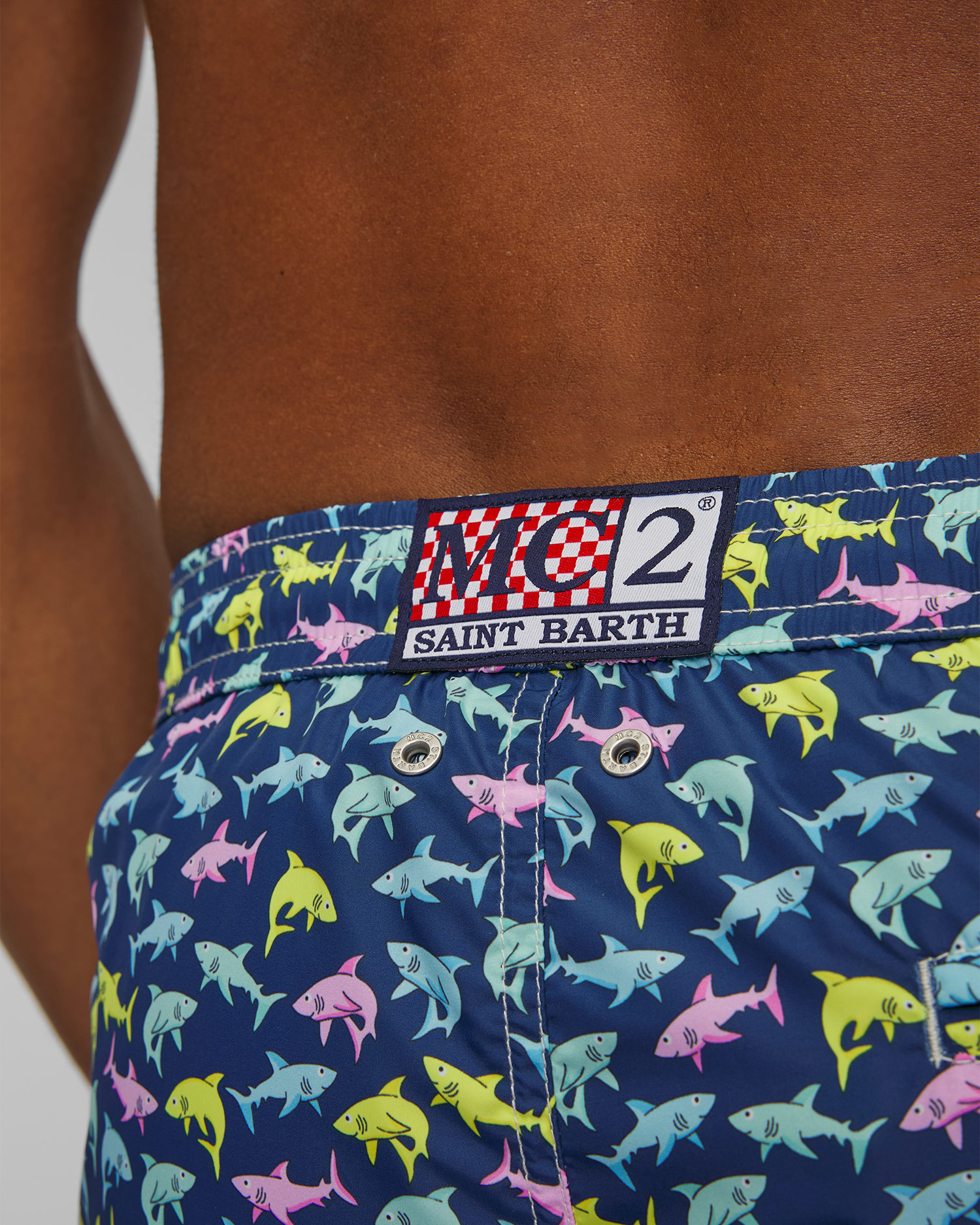 MC2 Saint Barth Lighting Micro Fantasy Badeshorts für Herren in Marineblau