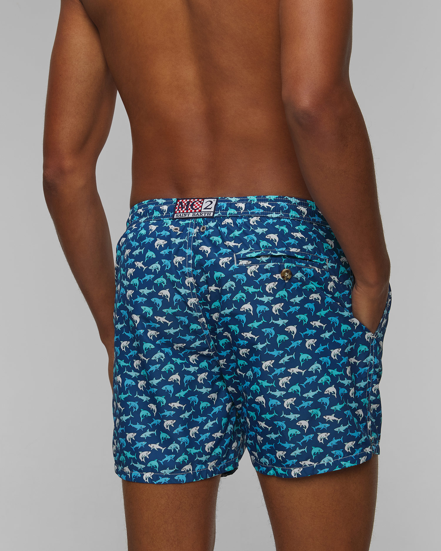 MC2 Saint Barth Lighting Micro Fantasy Badeshorts für Herren in Blau