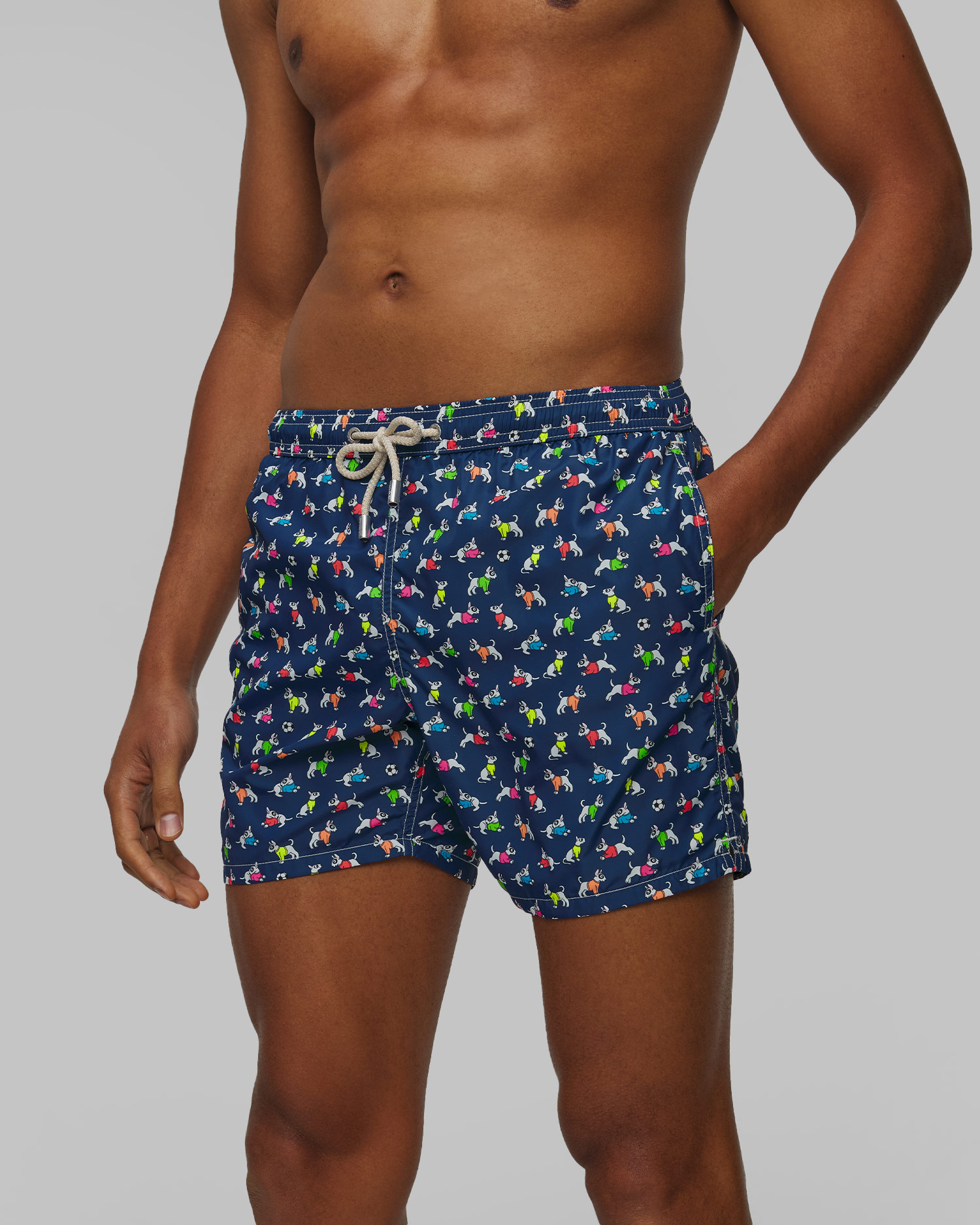 MC2 Saint Barth Lighting Micro Fantasy Badeshorts für Herren in Marineblau