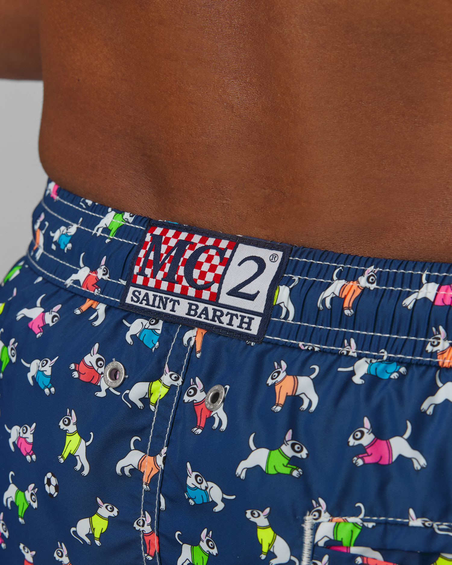 MC2 Saint Barth Lighting Micro Fantasy Badeshorts für Herren in Marineblau