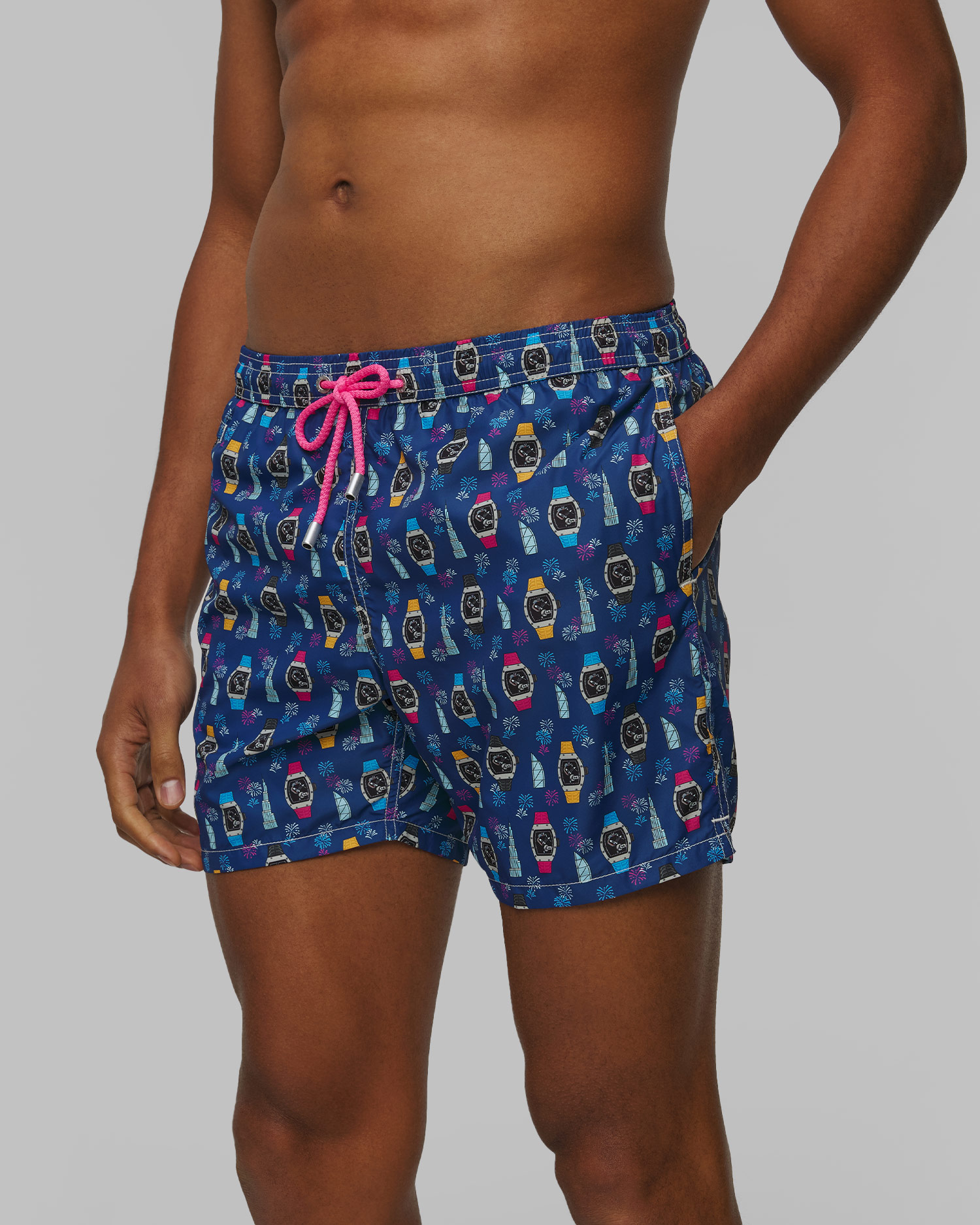MC2 Saint Barth Lighting Micro Fantasy Badeshorts für Herren in Marineblau