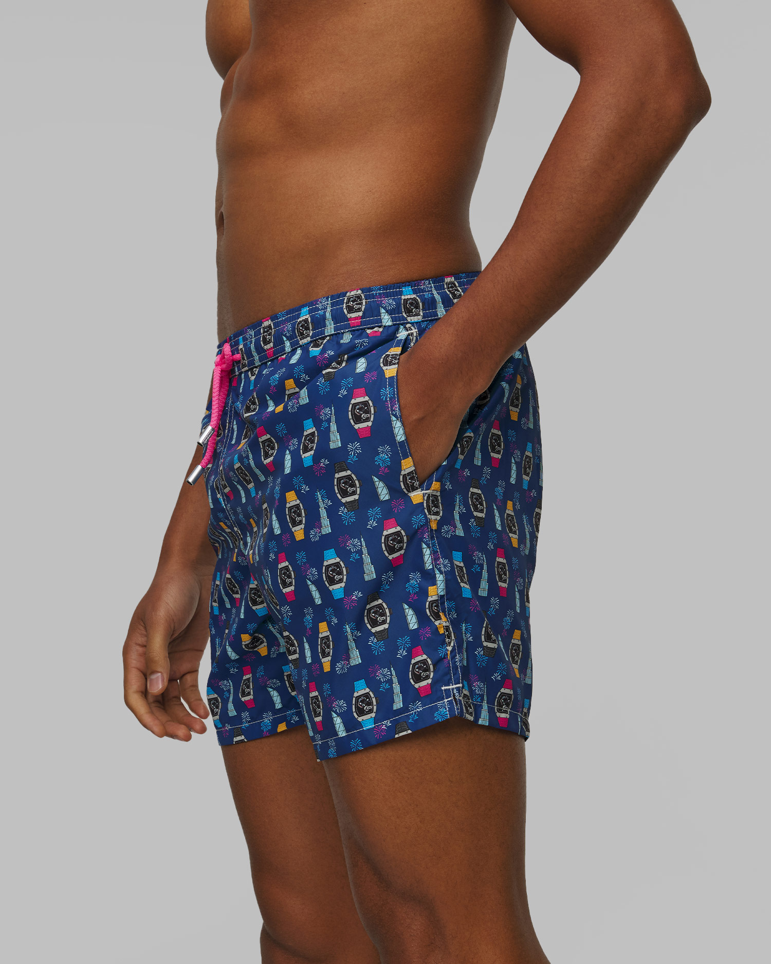 MC2 Saint Barth Lighting Micro Fantasy Badeshorts für Herren in Marineblau