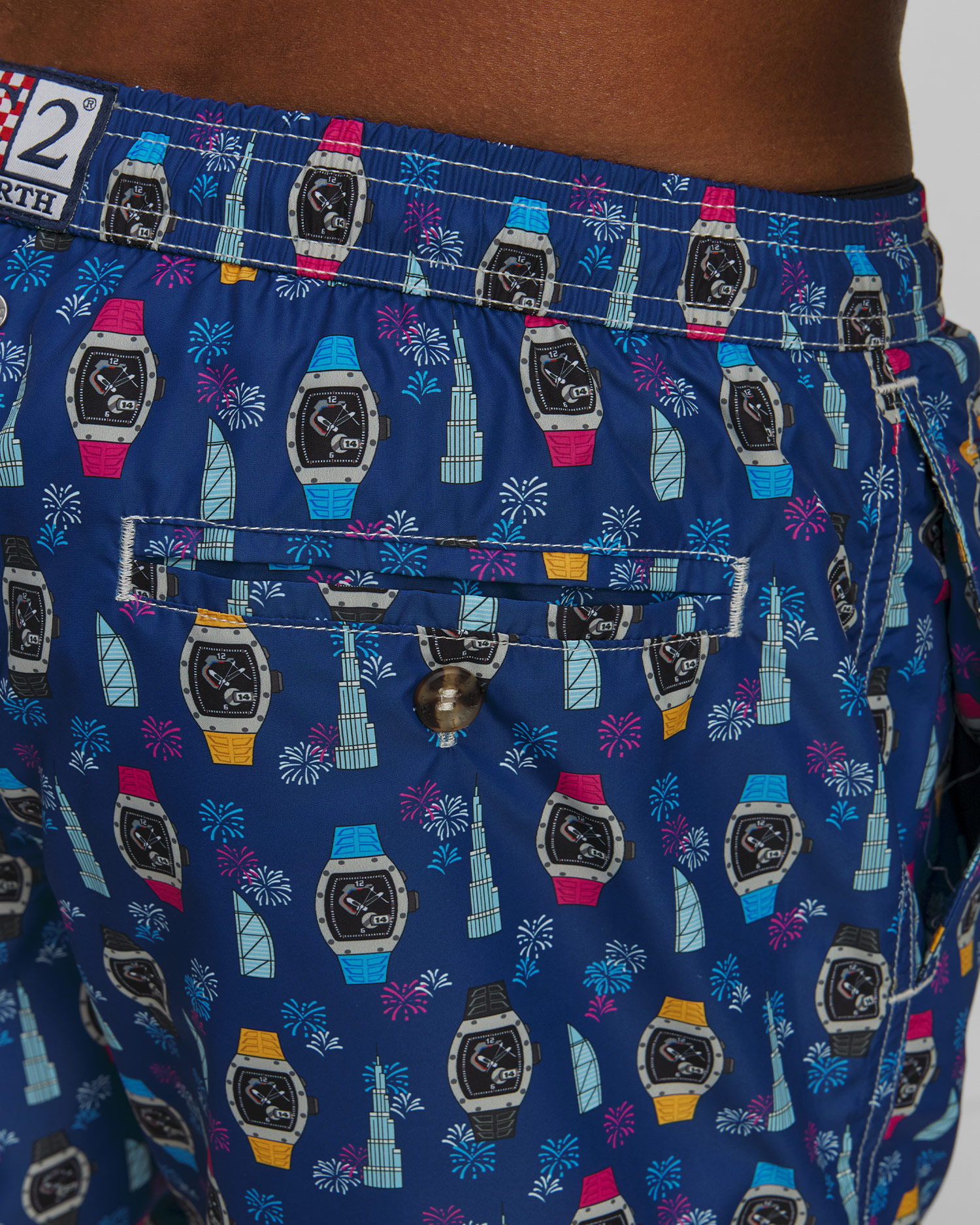 MC2 Saint Barth Lighting Micro Fantasy Badeshorts für Herren in Marineblau