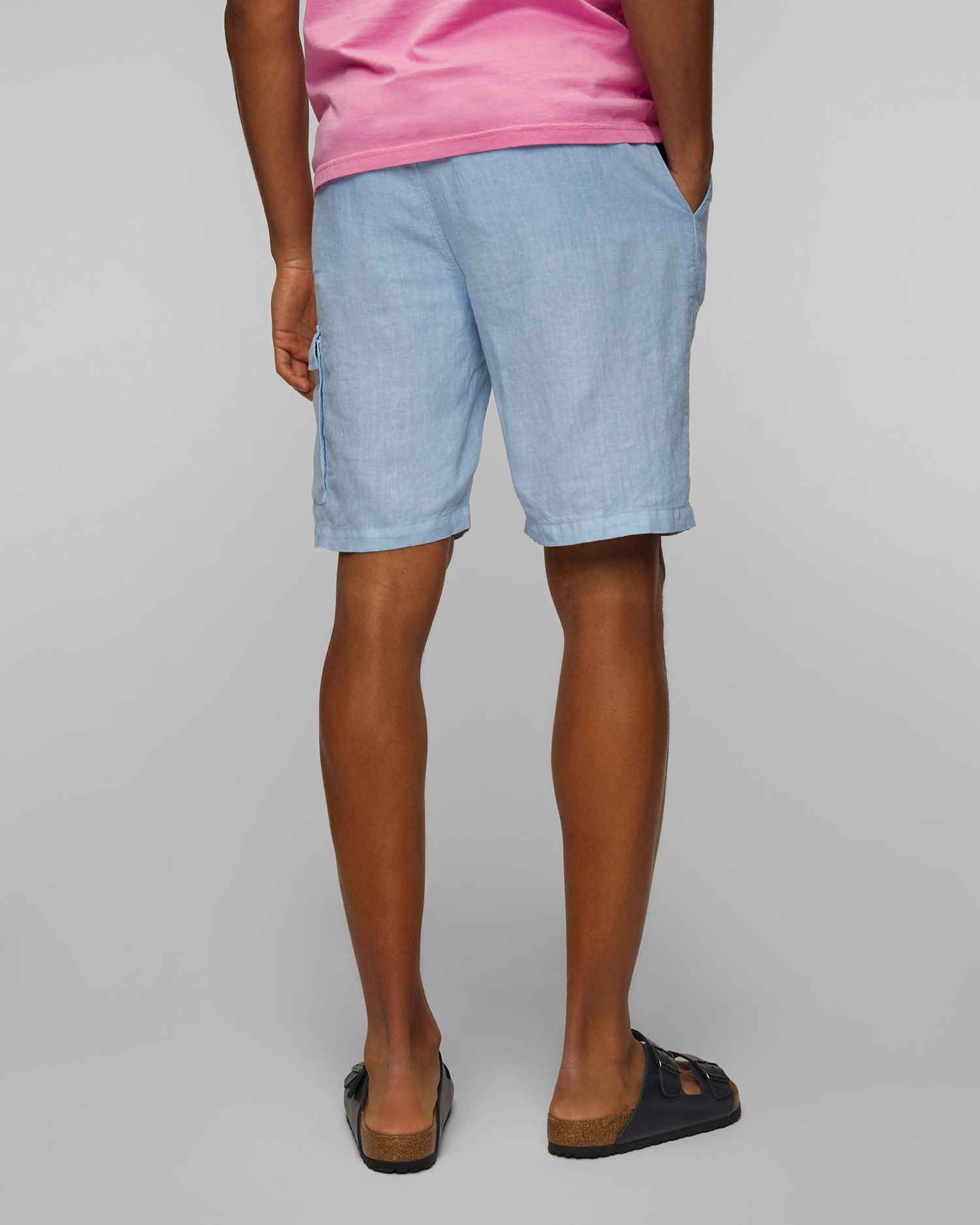 MC2 Saint Barth Marseille Leinenshorts für Herren in Blau