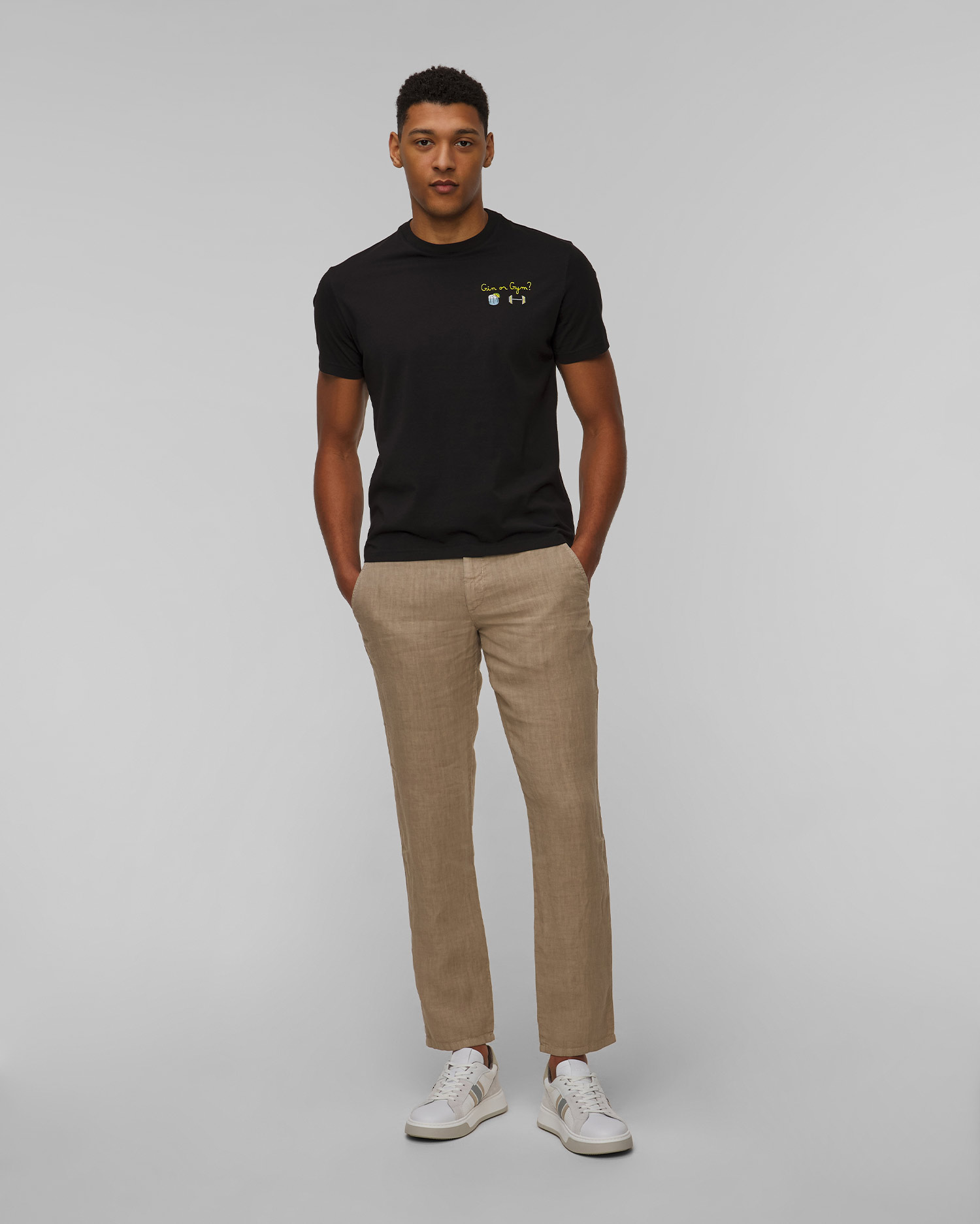 MC2 Saint Barth Portofino Herren-T-Shirt in Schwarz