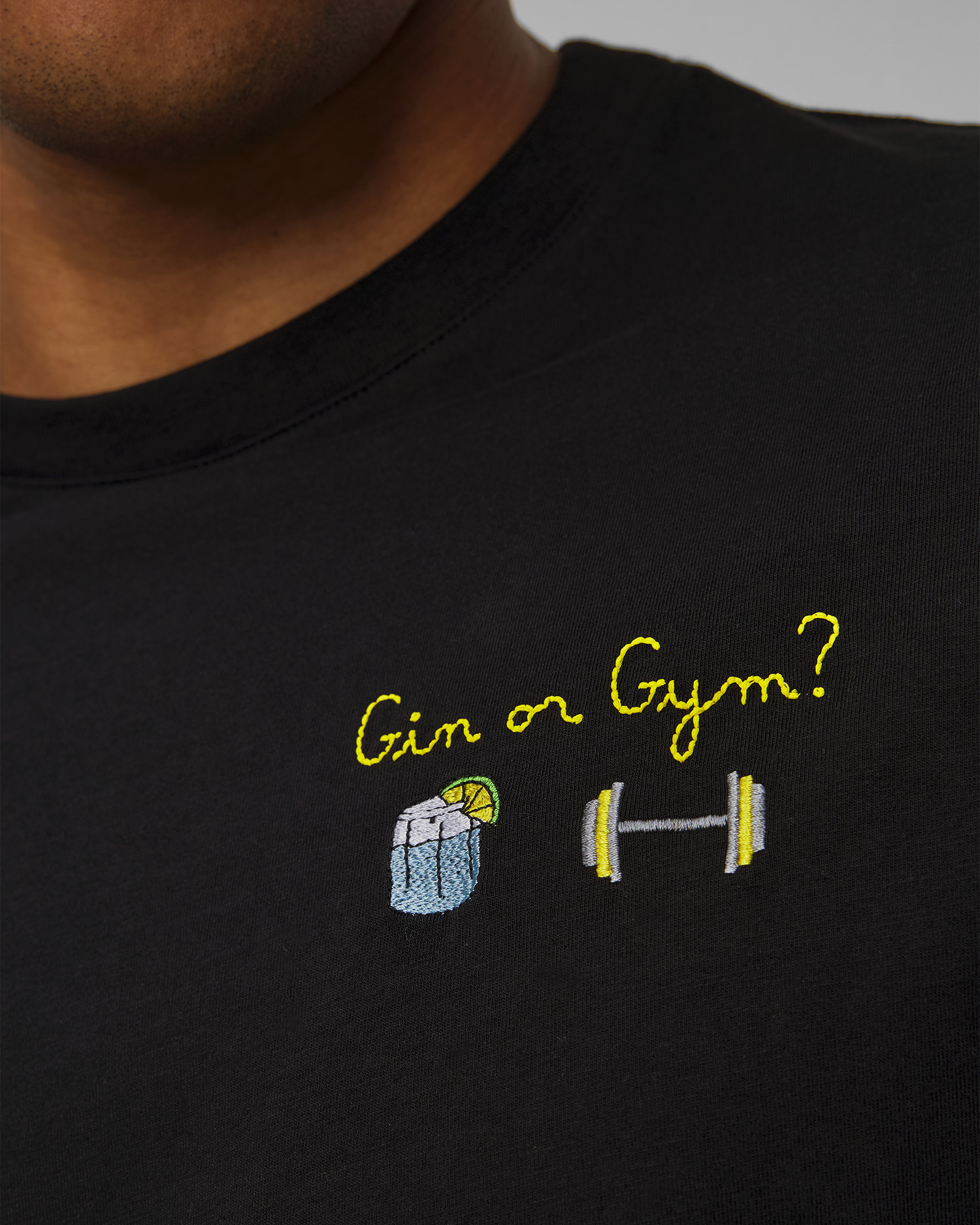 Czarny T-shirt męski MC2 Saint Barth Portofino