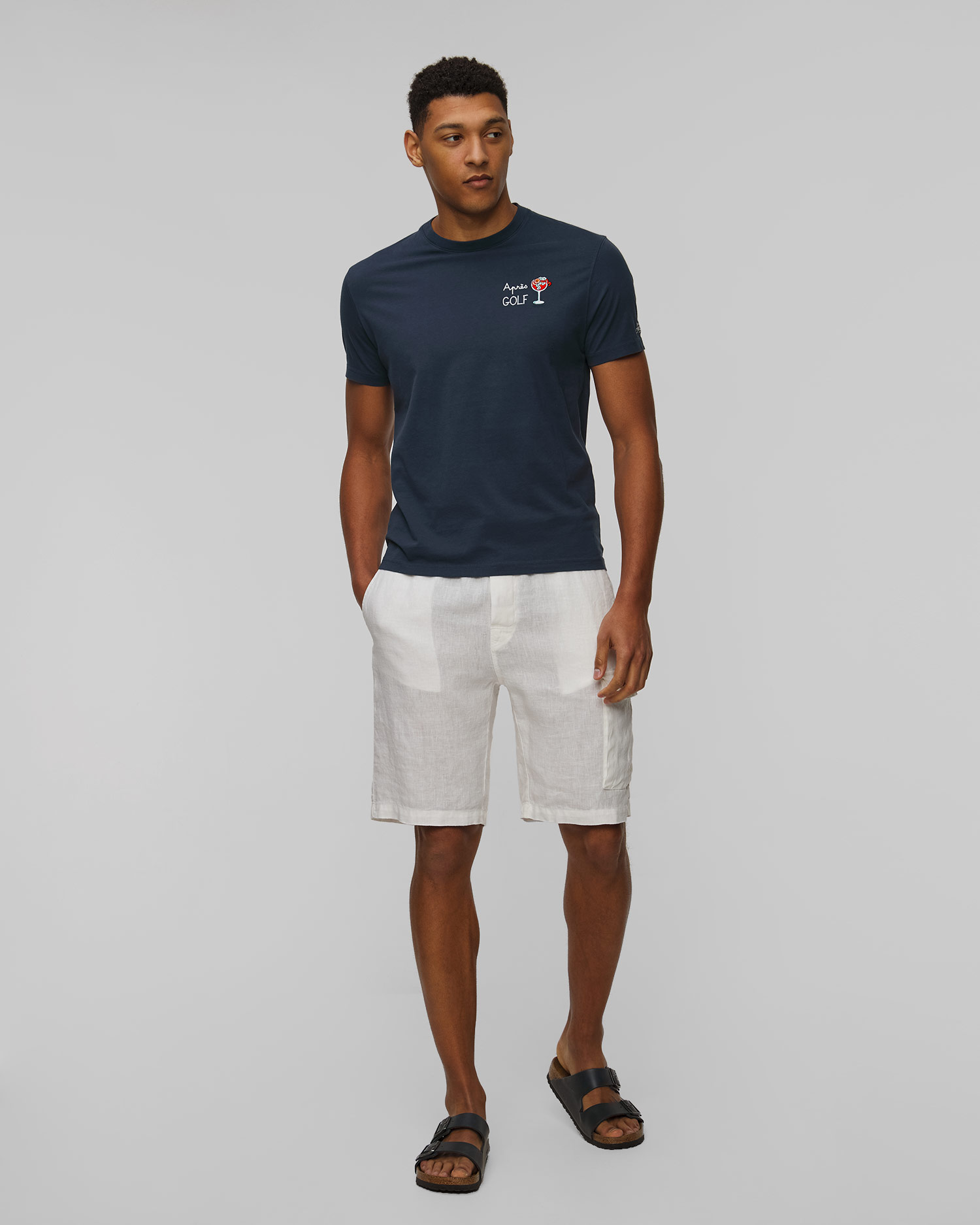MC2 Saint Barth Portofino Herren-T-Shirt in Marineblau
