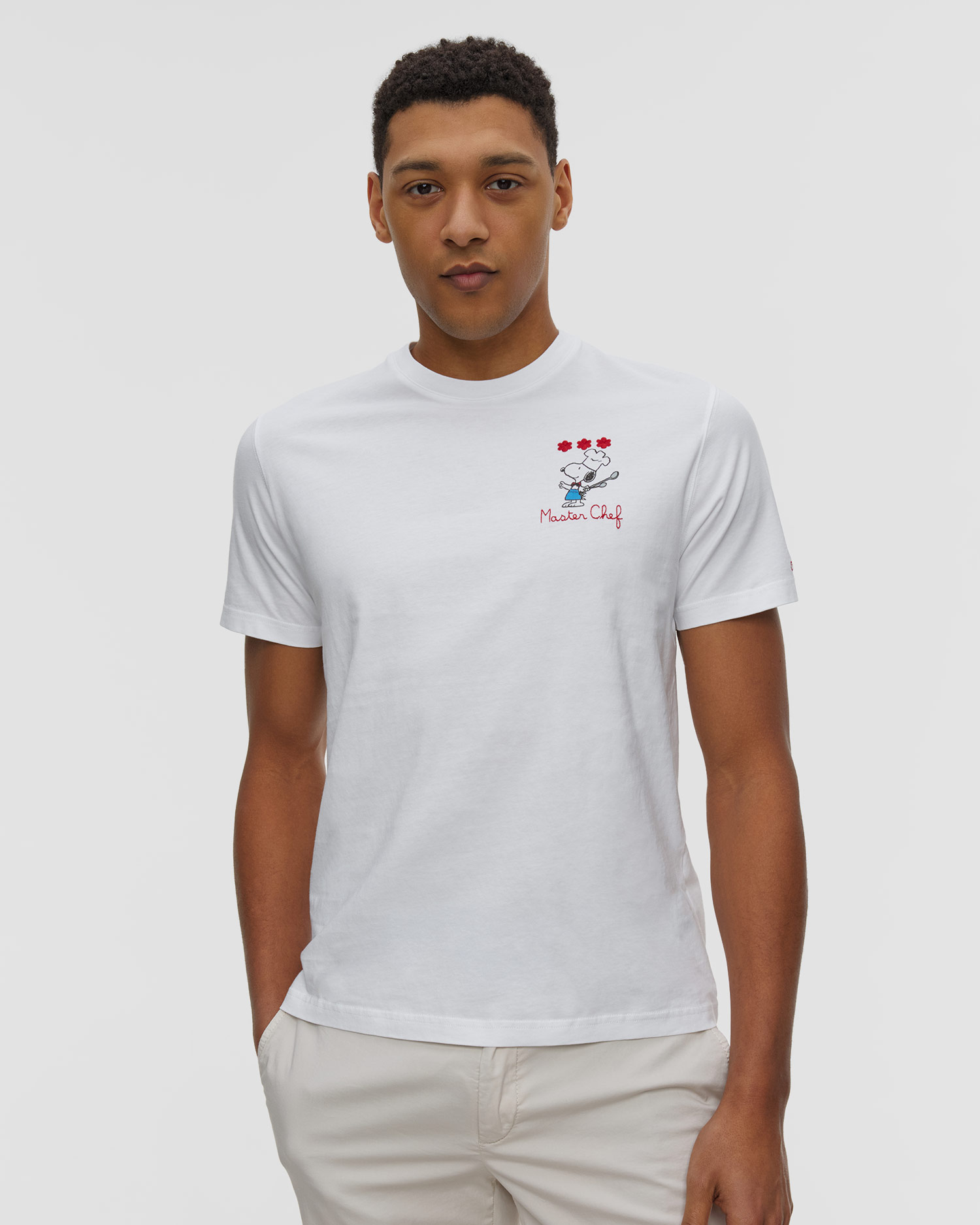 Bílé pánské tričko Saint Barth Portofino