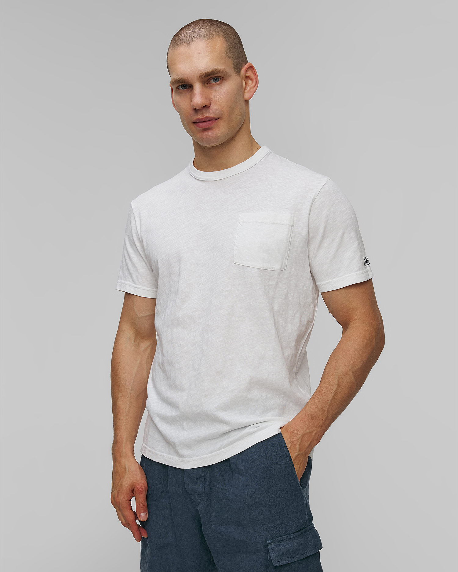T-shirt bianca da uomo MC2 Saint Barth President