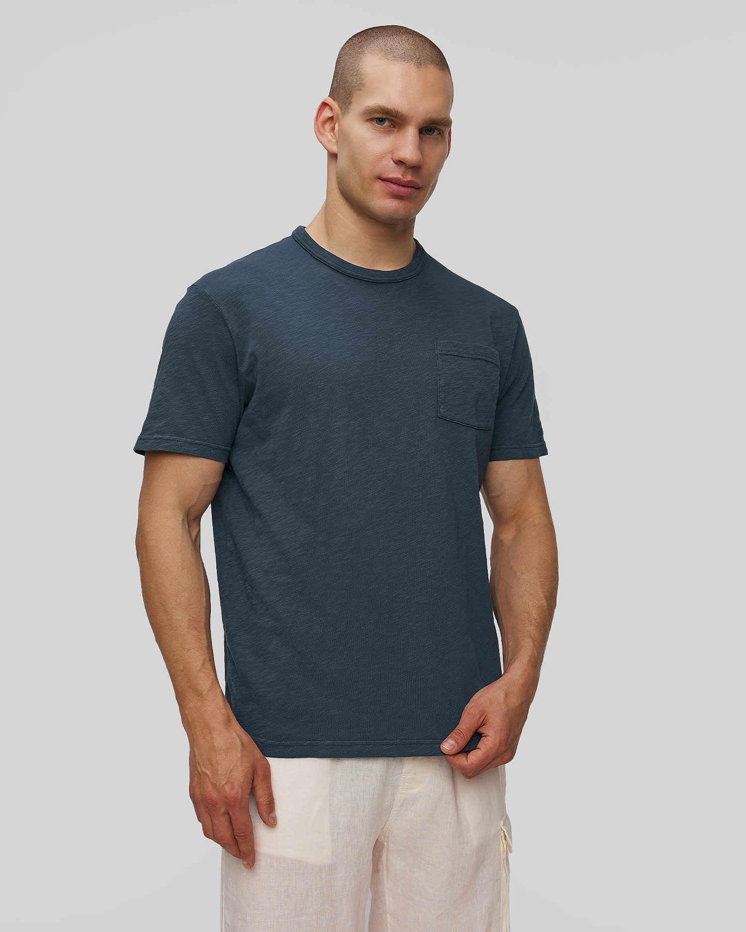 T-shirt blu scuro da uomo MC2 Saint Barth President