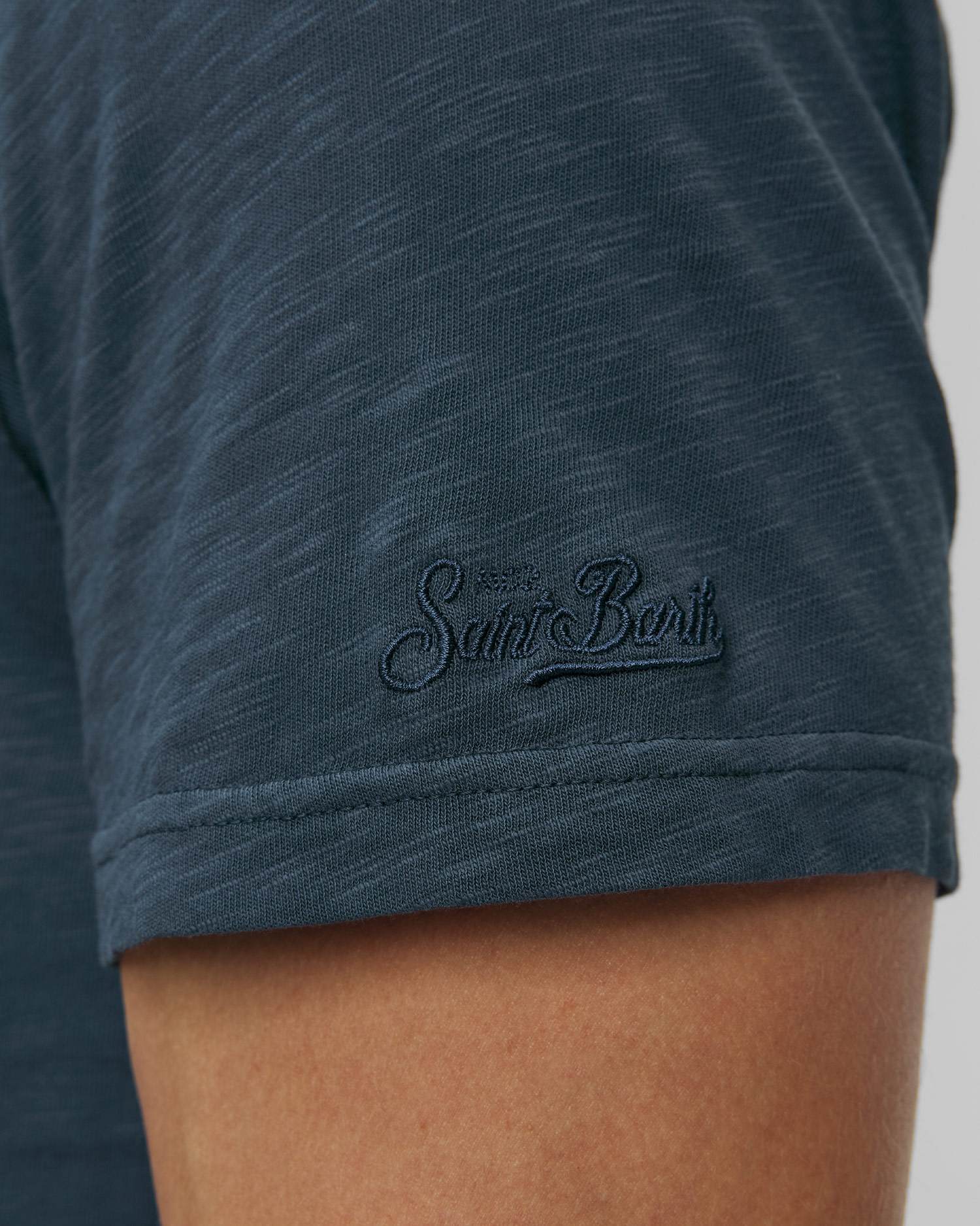 Men's navy blue T-shirt MC2 Saint Barth President