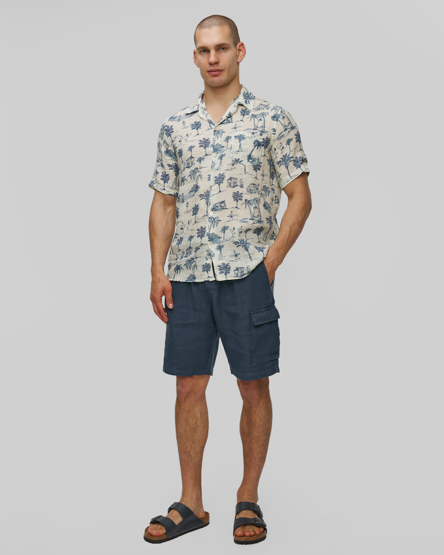 Men's linen shirt MC2 Saint Barth Sifnos