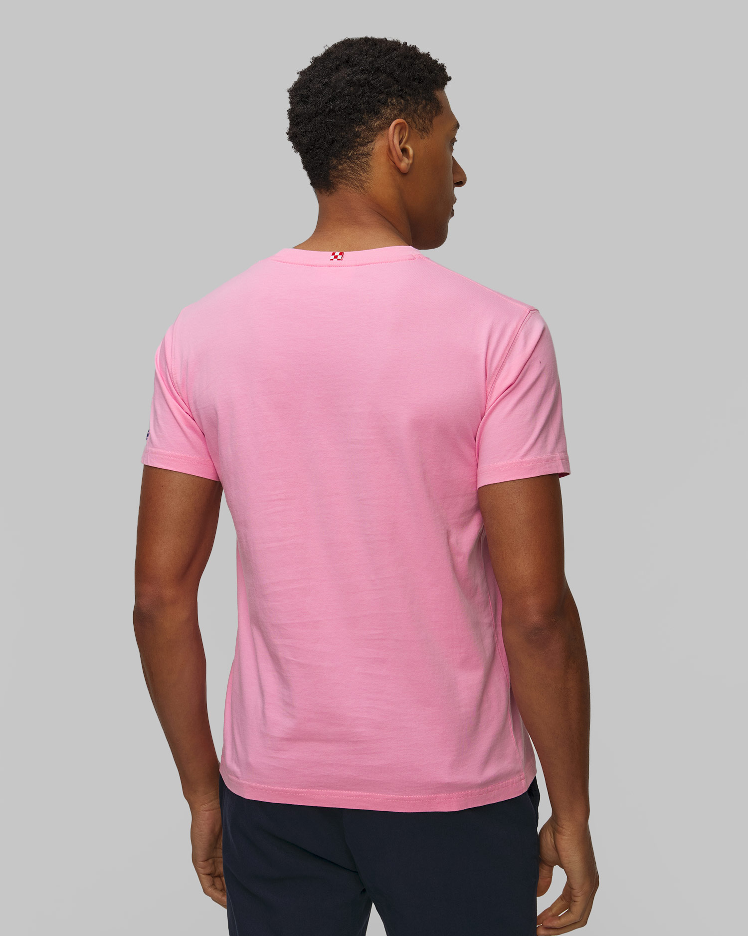 Tricou roz imprimat pentru bărbați MC2 Saint Barth