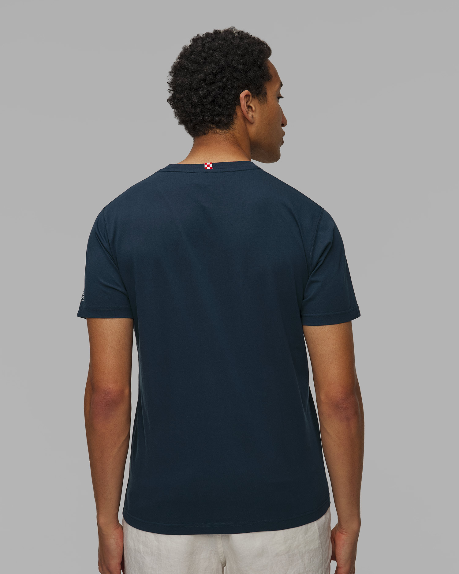 Men's navy blue T-shirt with print MC2 Saint Barth