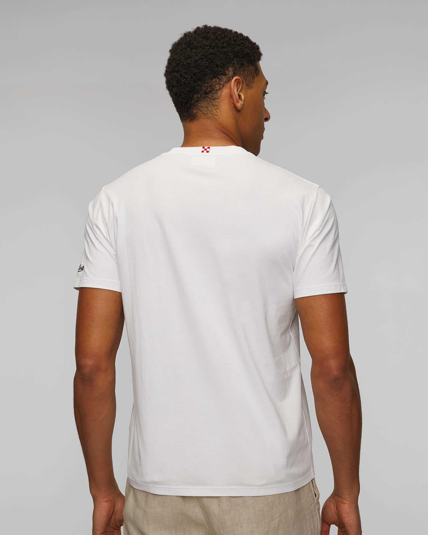 Men's white printed T-shirt MC2 Saint Barth