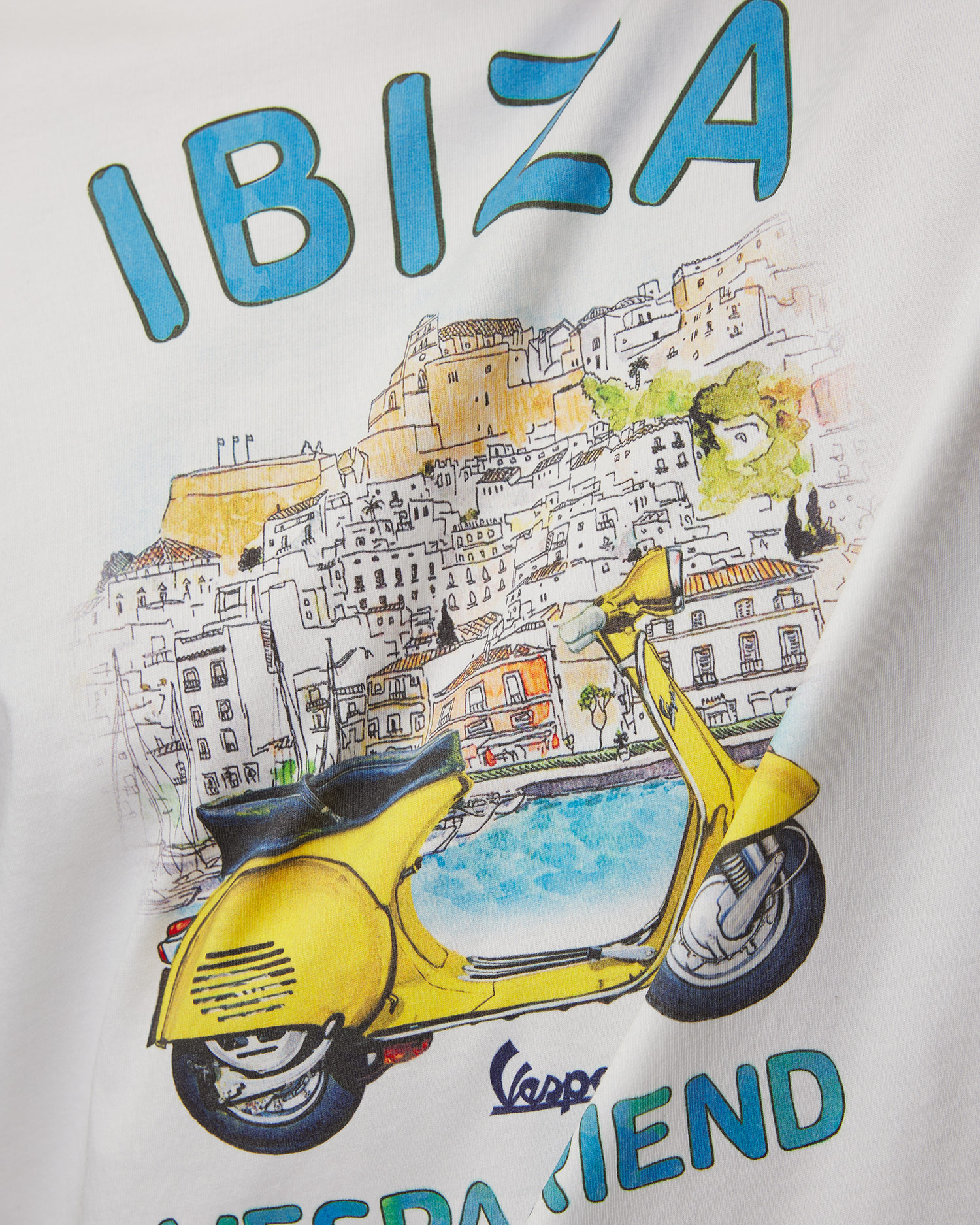 Men's white printed T-shirt MC2 Saint Barth