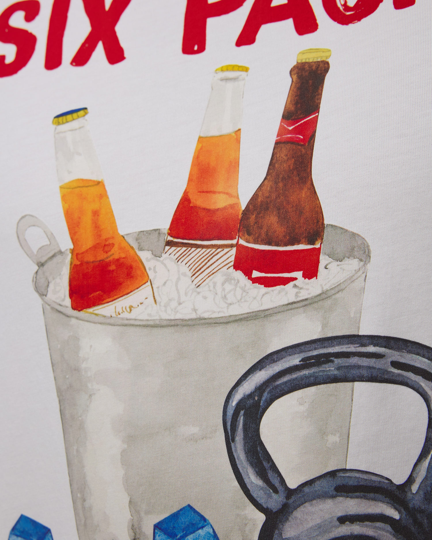 Men's white T-shirt with print MC2 Saint Barth