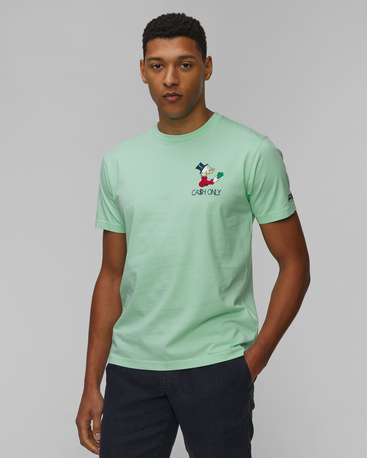 Men's green printed T-shirt MC2 Saint Barth